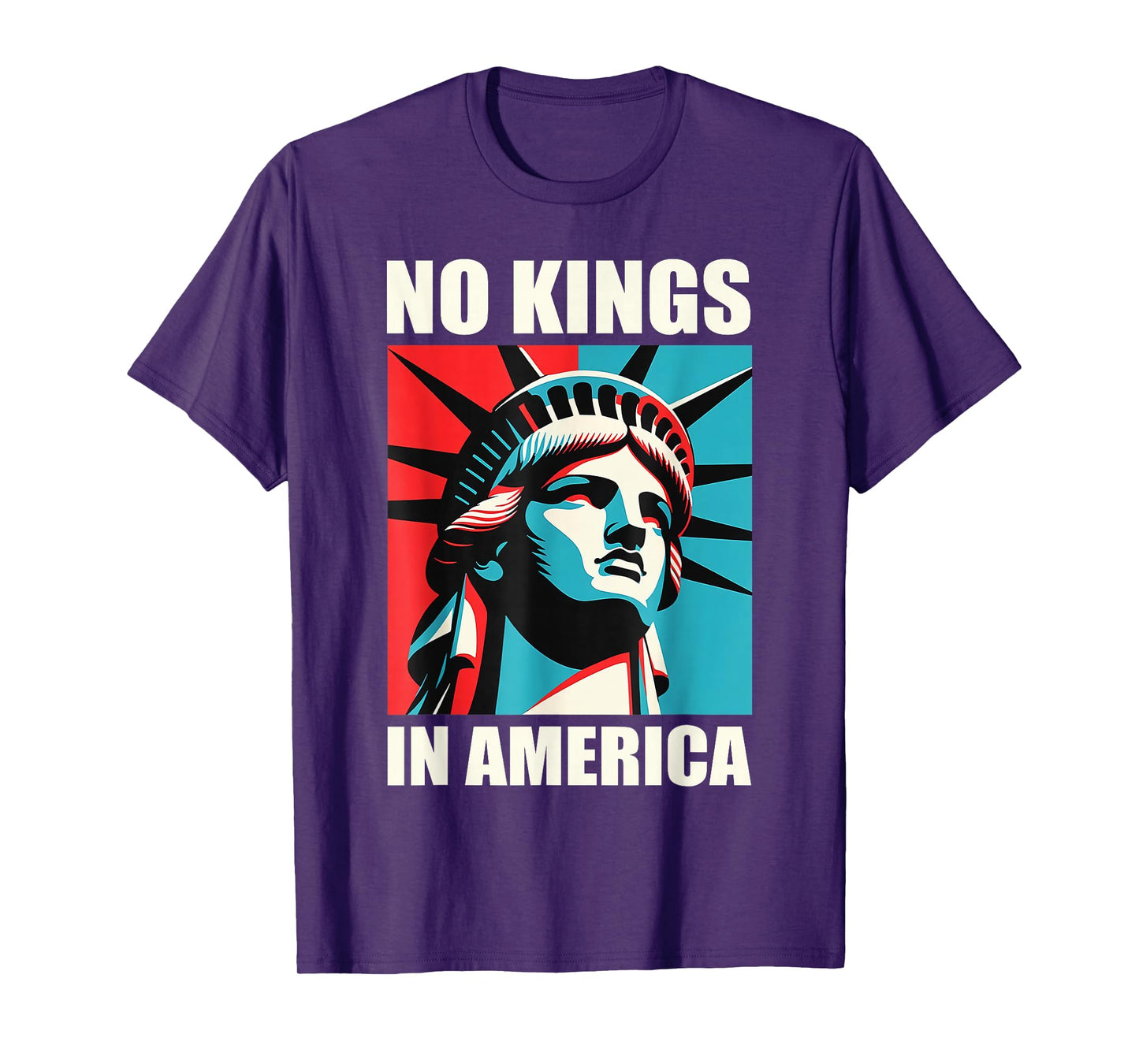 No Kings in American Patriotic No Kings T-Shirt