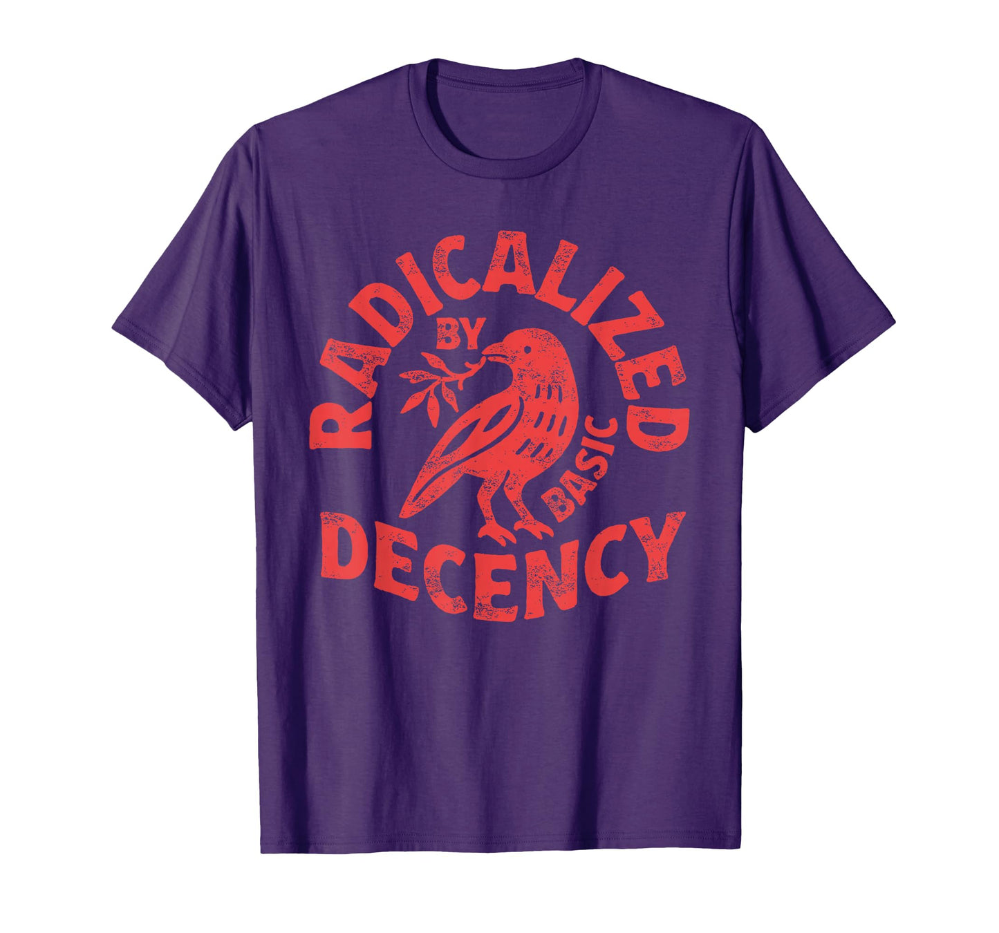 Floral Radicalized by Basic Decency Feminist Activist Gift T-Shirt
