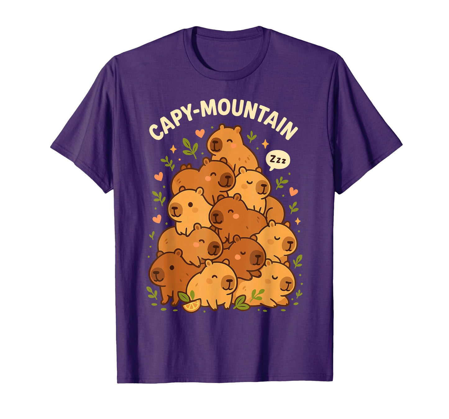 Capybara T-Shirt Capy-Mountain Cute Design Capybara Shirt T-Shirt