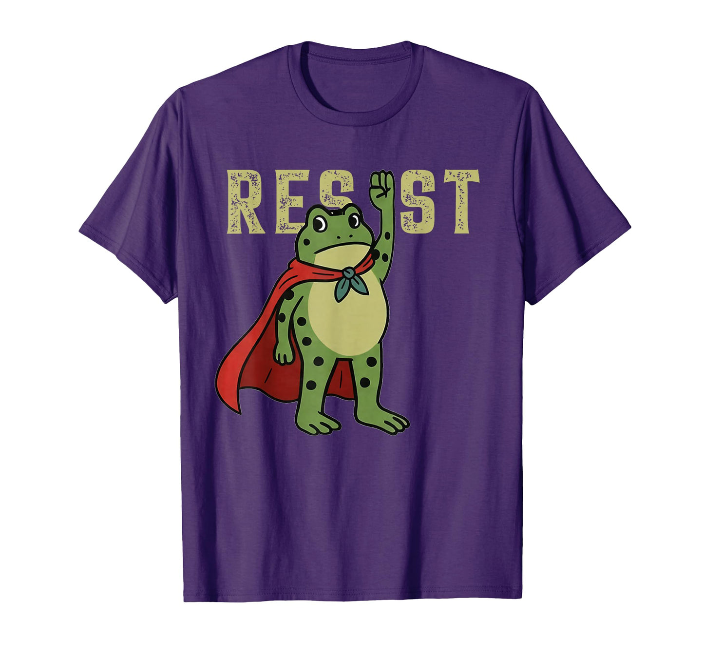 Retro Vintage Portland Frog Protest Funny Frog Resist 2025 T-Shirt