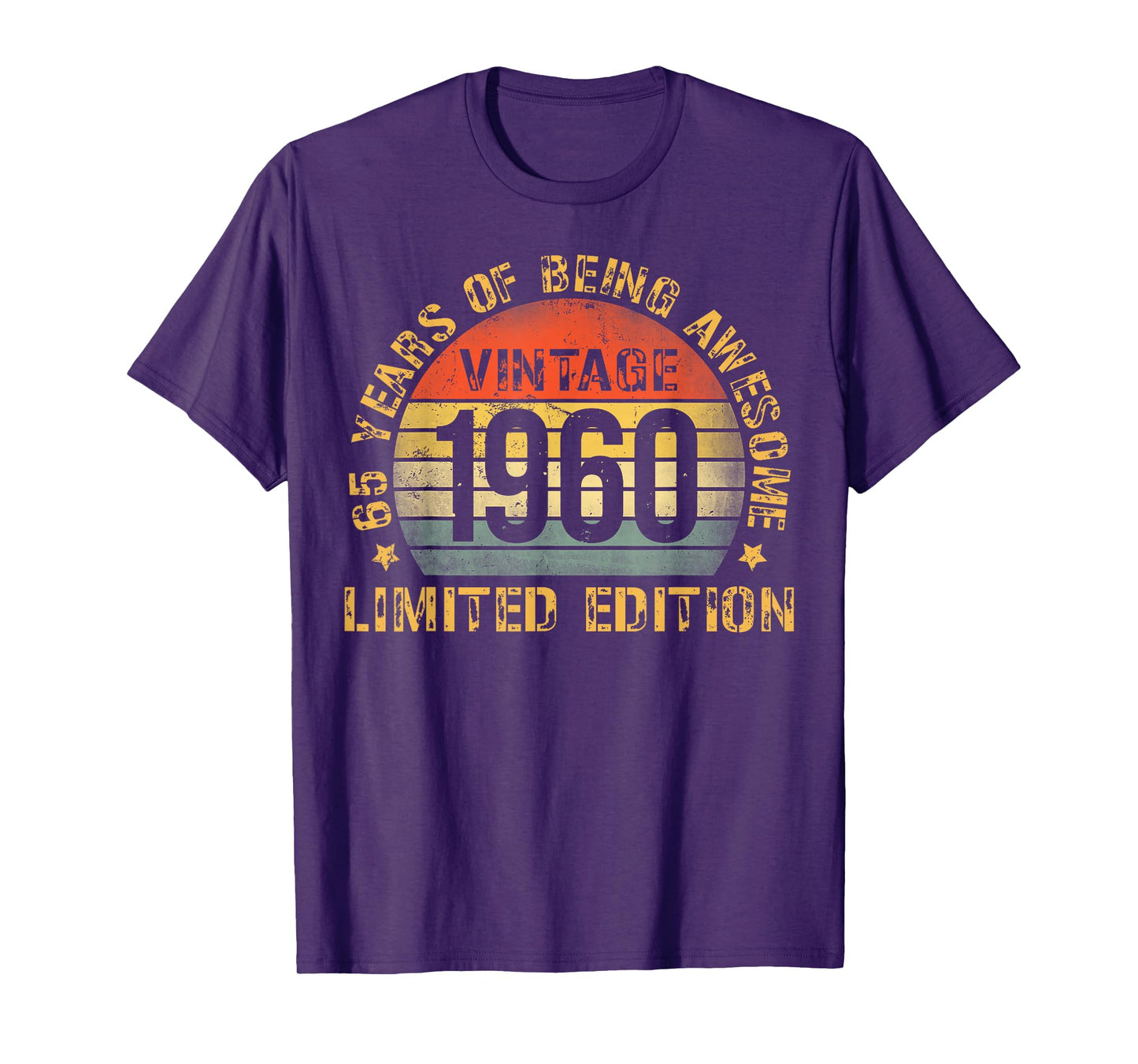 65 Year Birthday Decorations Men Gag 65yr 1960 65th Birthday T-Shirt