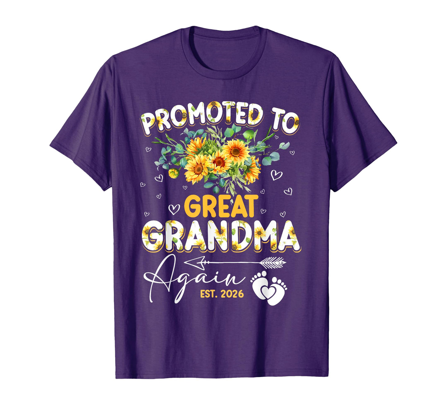 Promoted to Great Grandma Again 2026 Pregnancy Announcement T-Shirt