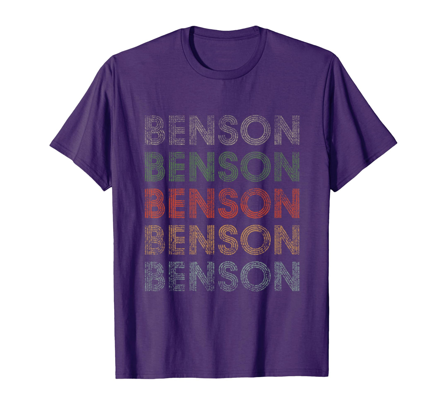Benson First Name Grunge Style Vintage Retro T-Shirt