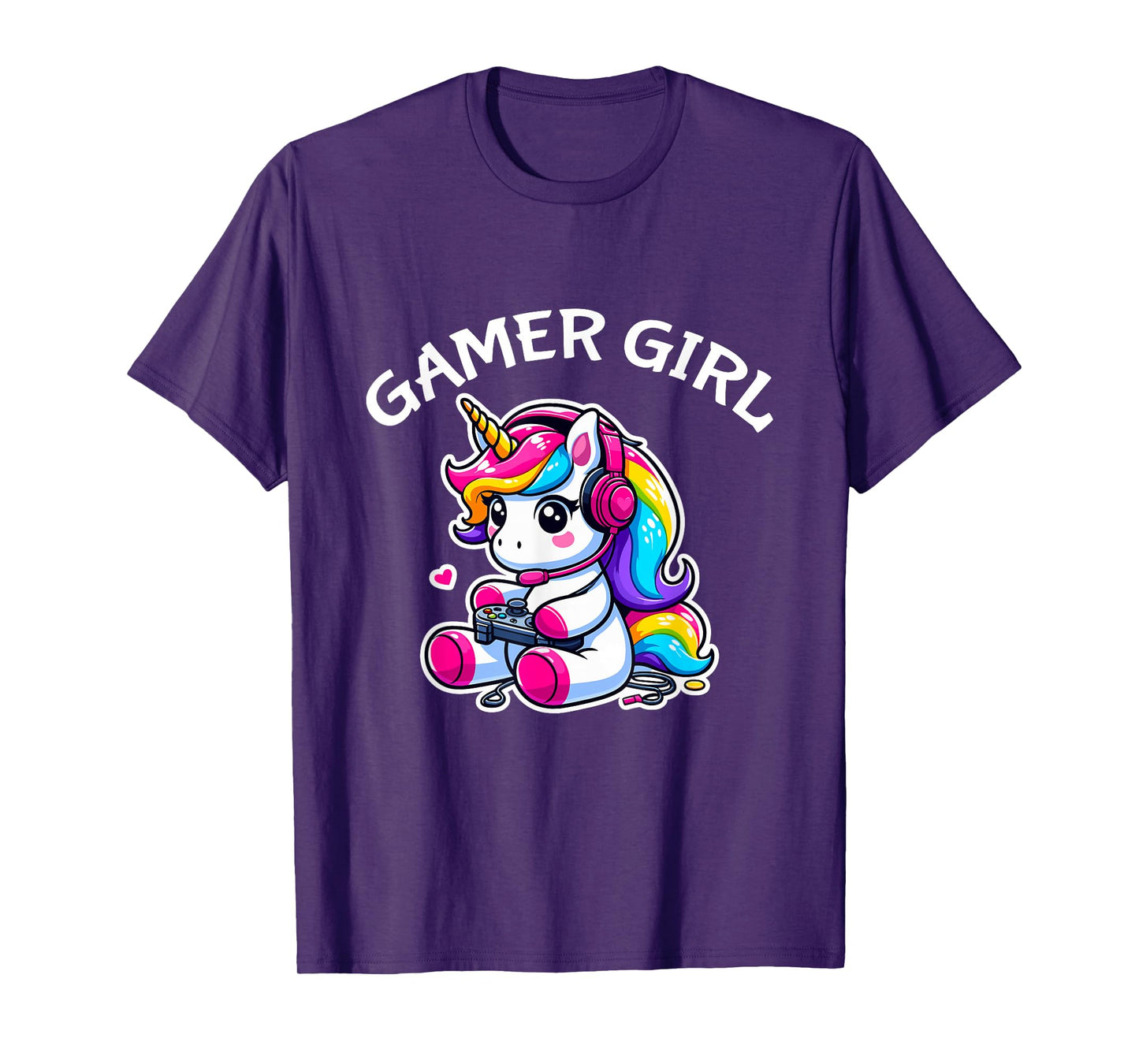 Cute Video Game Gaming Unicorn Gamer Girl T-Shirt