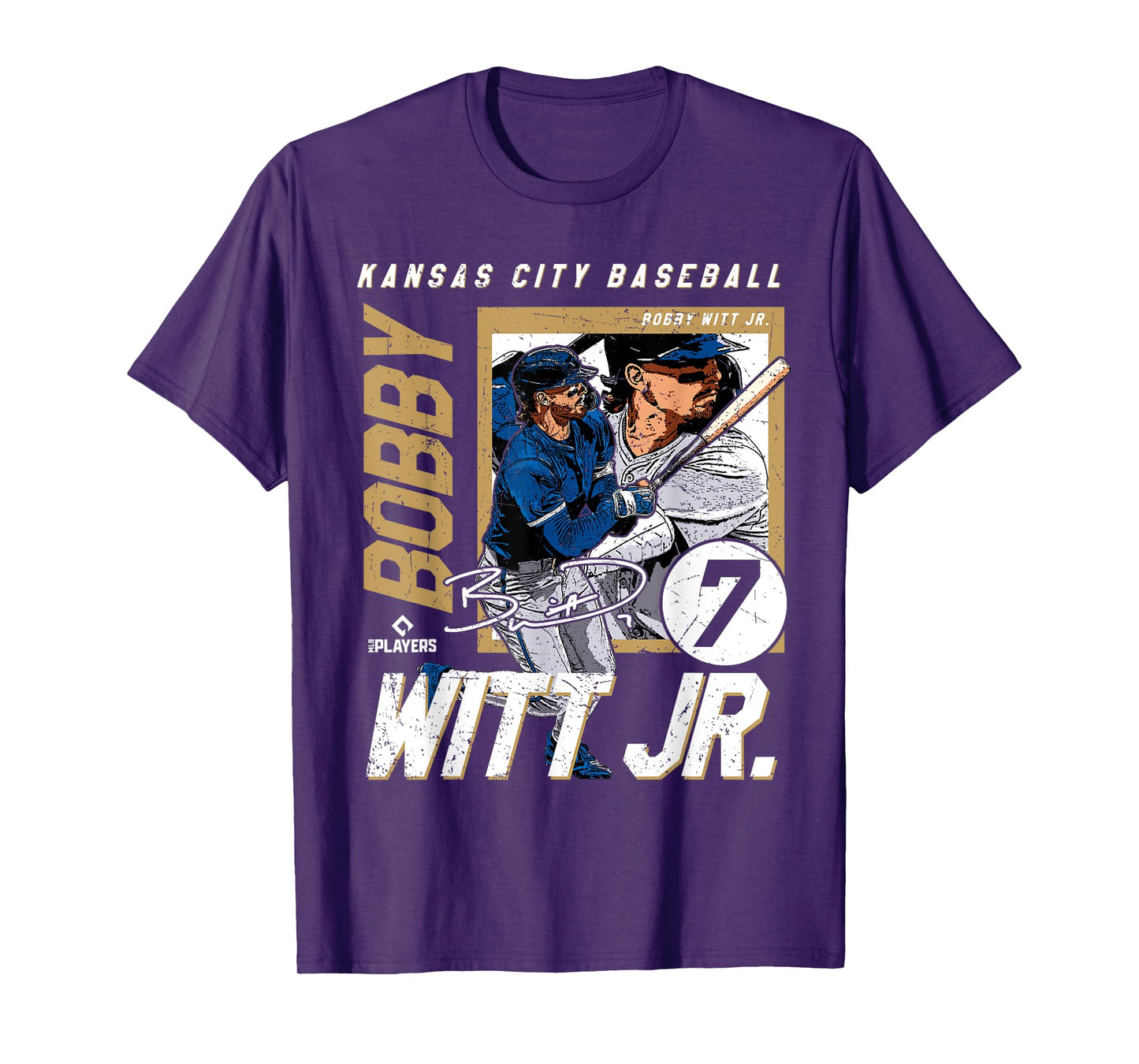 Bobby Witt Jr. | Kansas MLB Baseball Players| MLBBWI204M T-Shirt