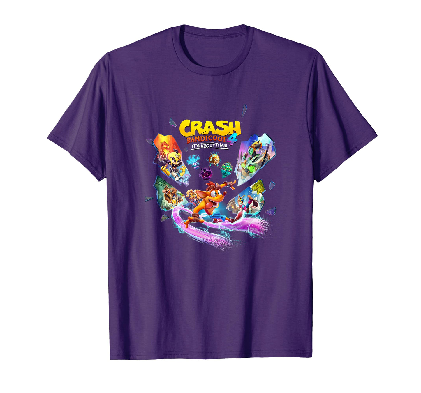 Crash Bandicoot 4: It's About Time Island Shards Game Poster T-Shirt