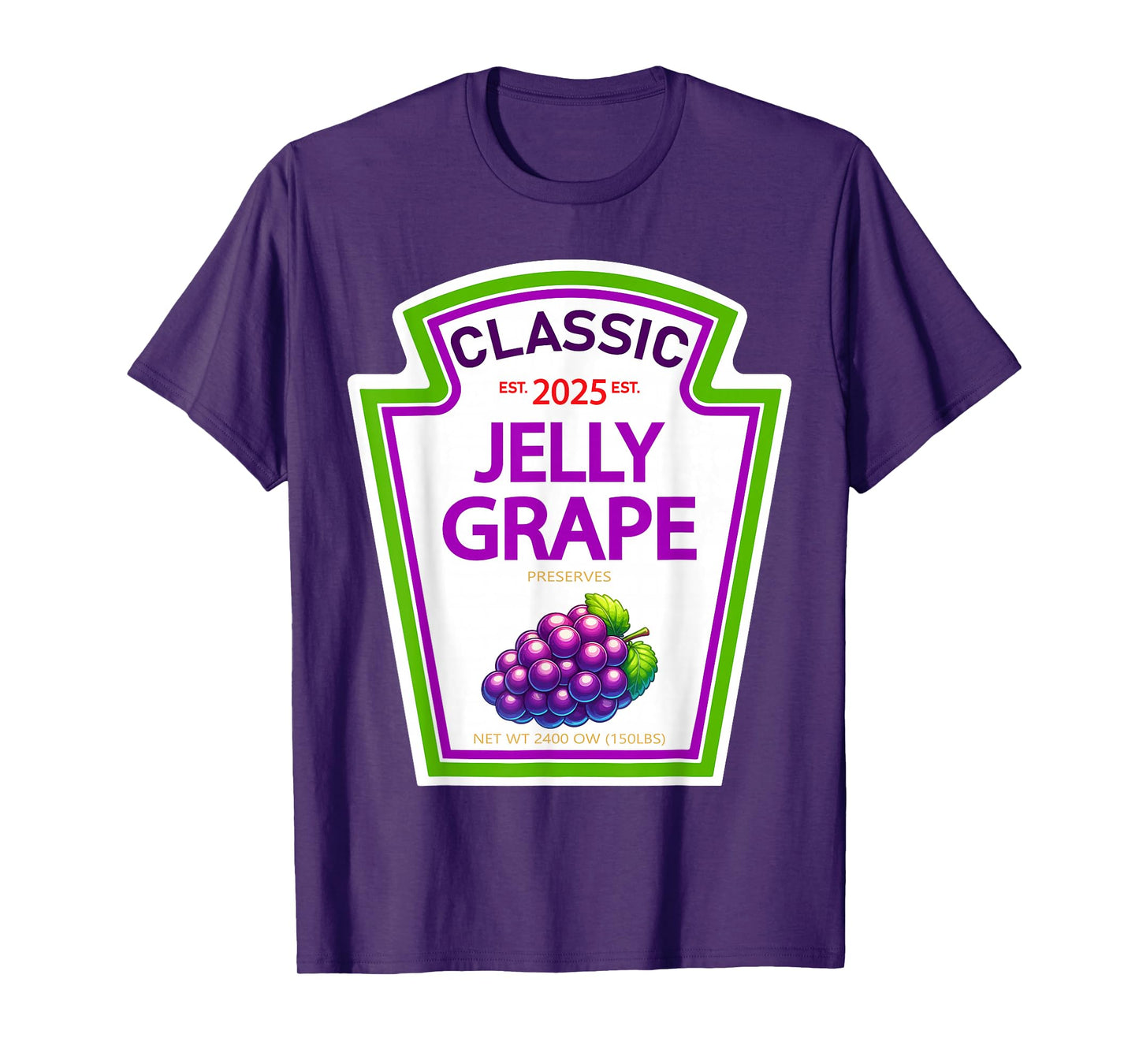 Jelly Grape Halloween Costume Group Condiments Gifts T-Shirt