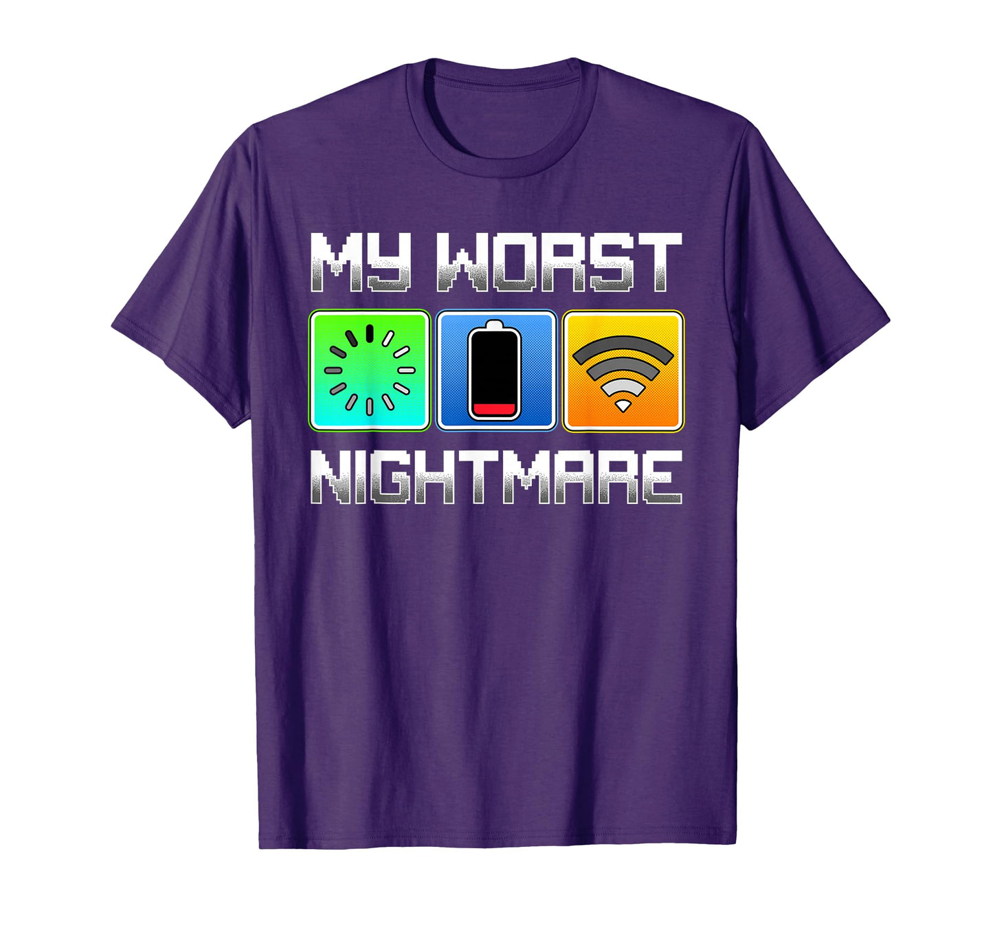Gamer Shirt Gaming Shirt Men Boys Funny My Worst Nightmare T-Shirt