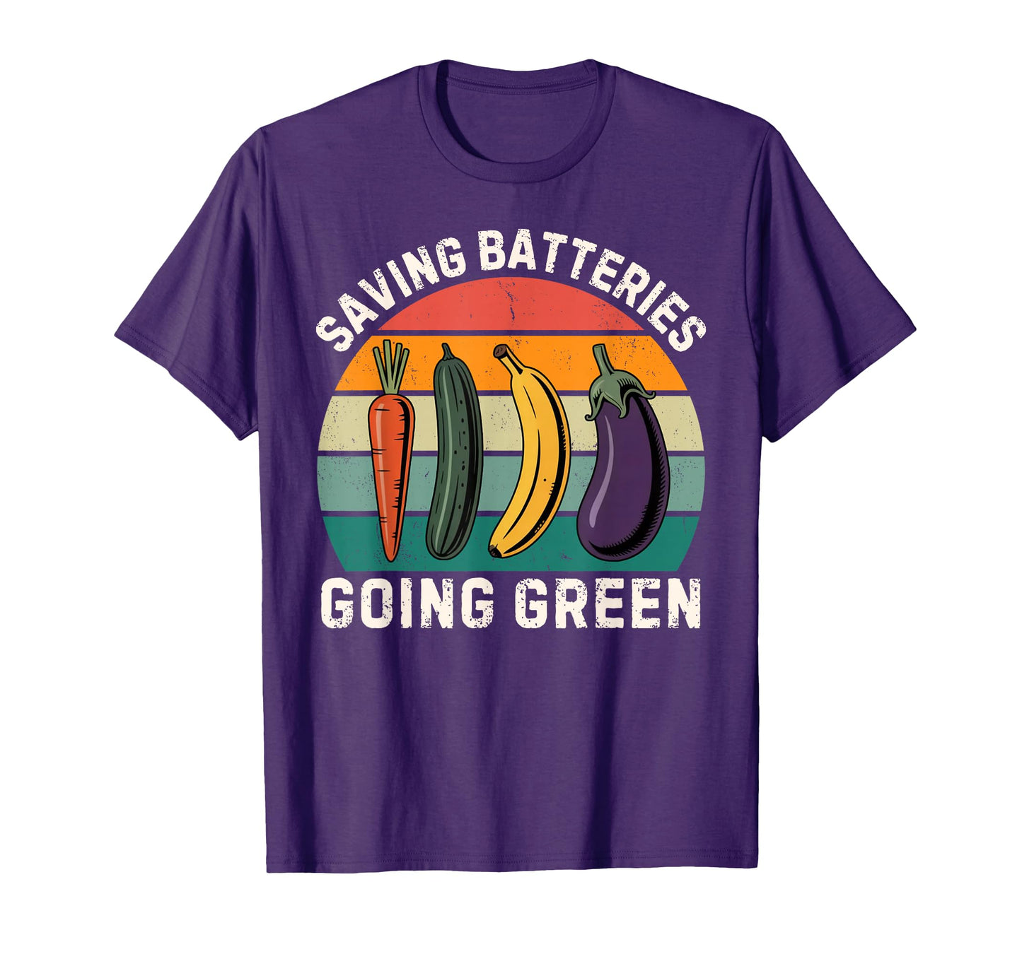 Saving Batteries Going Green Funny Inappropriate Humor Women T-Shirt