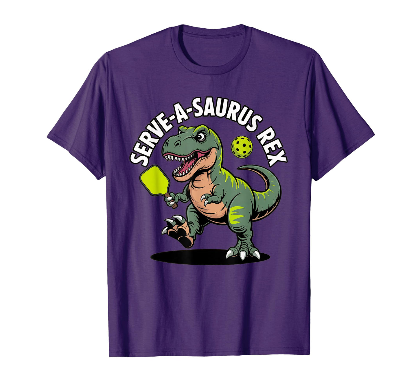 Funny Pickleball Shirt Dinosaur T-Rex Men Women Player Lover T-Shirt