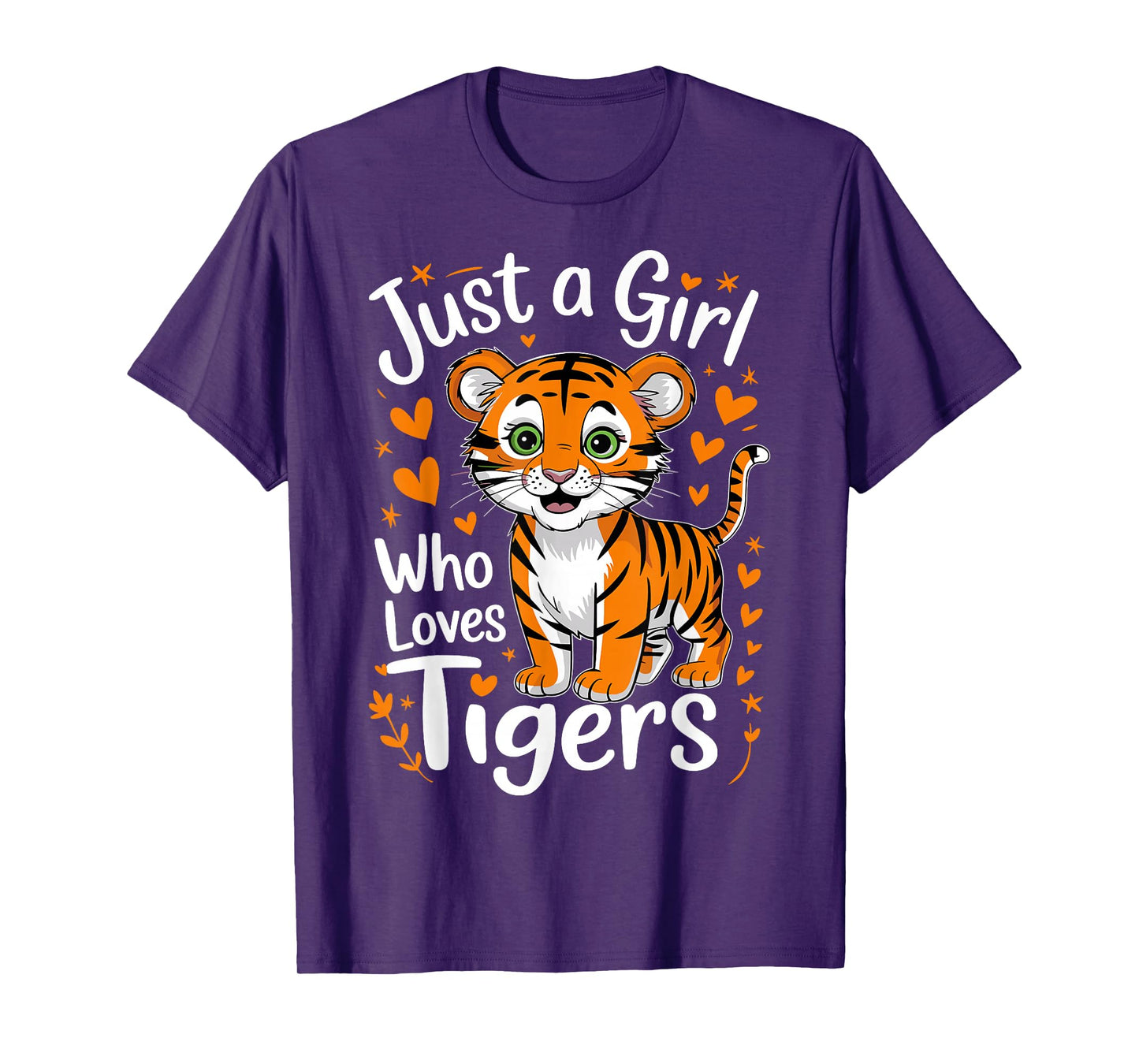 Cute Tiger Just a Girl Who Loves Tigers T-Shirt