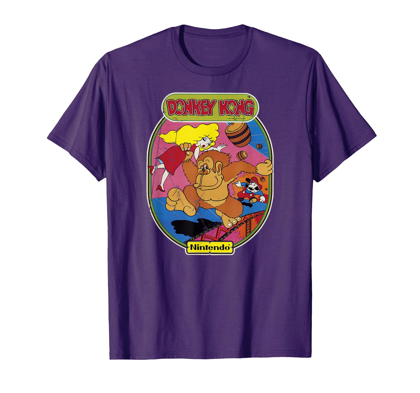 Nintendo Donkey Kong Mario Retro Art Graphic T-Shirt T-Shirt