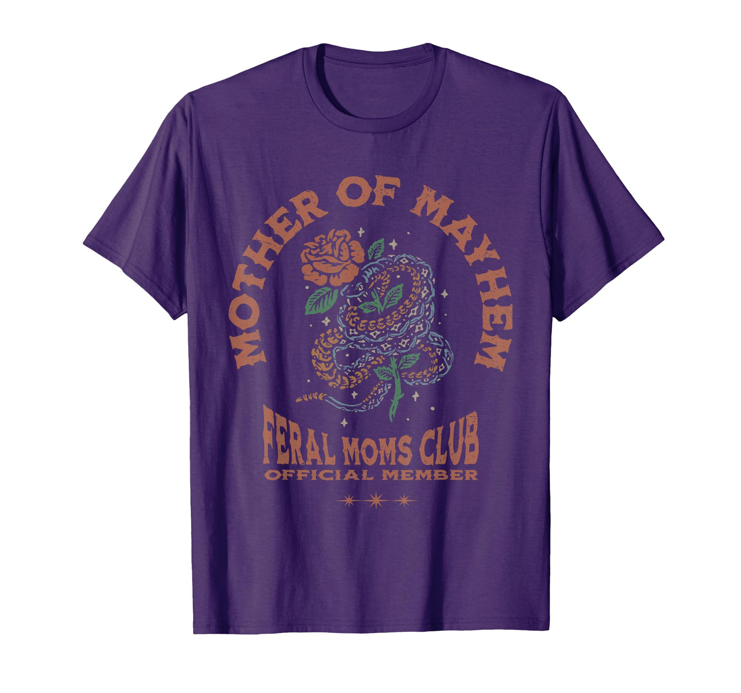 Retro Mother Of Mayhem Feral Moms Club Moms Mothers Day T-Shirt