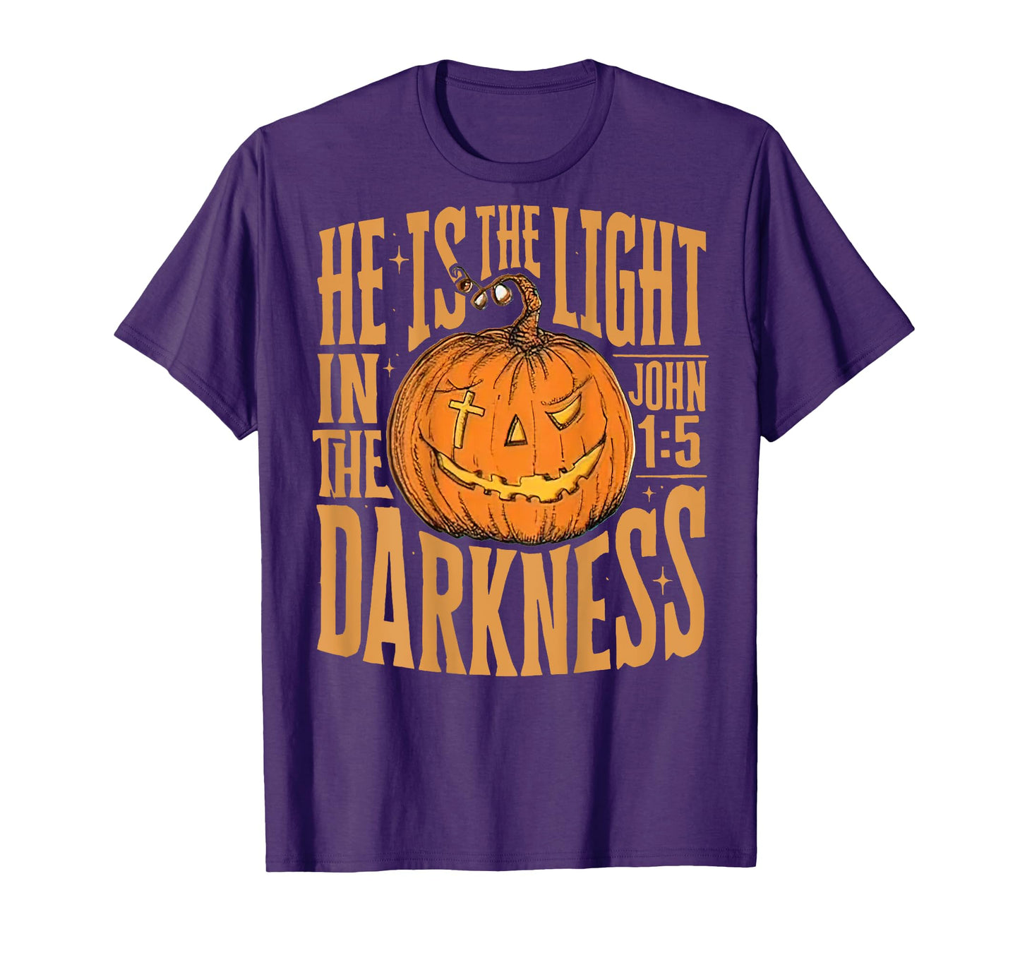 He Is The Light In The Darkness, Dentist Halloween (On Back) T-Shirt
