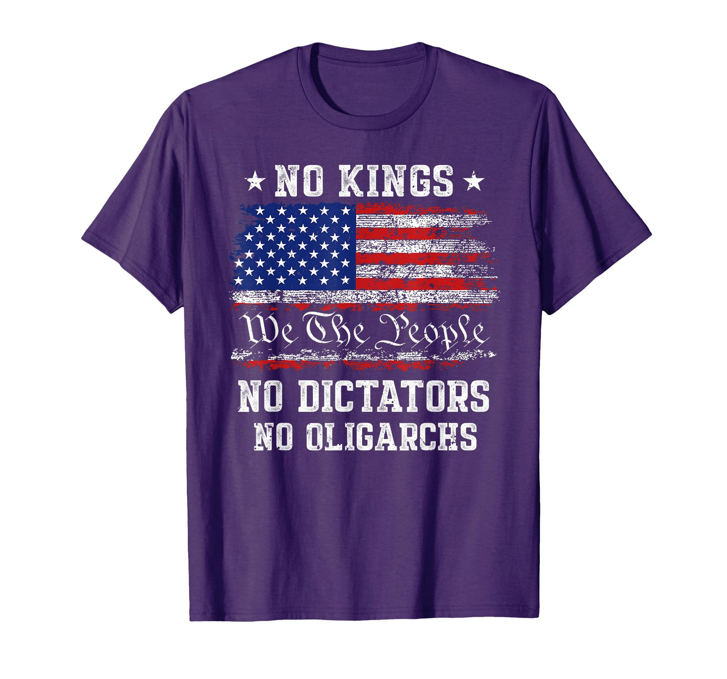 No Kings No Dictators No Oligarchs Anti Oligarchy 4th July T-Shirt