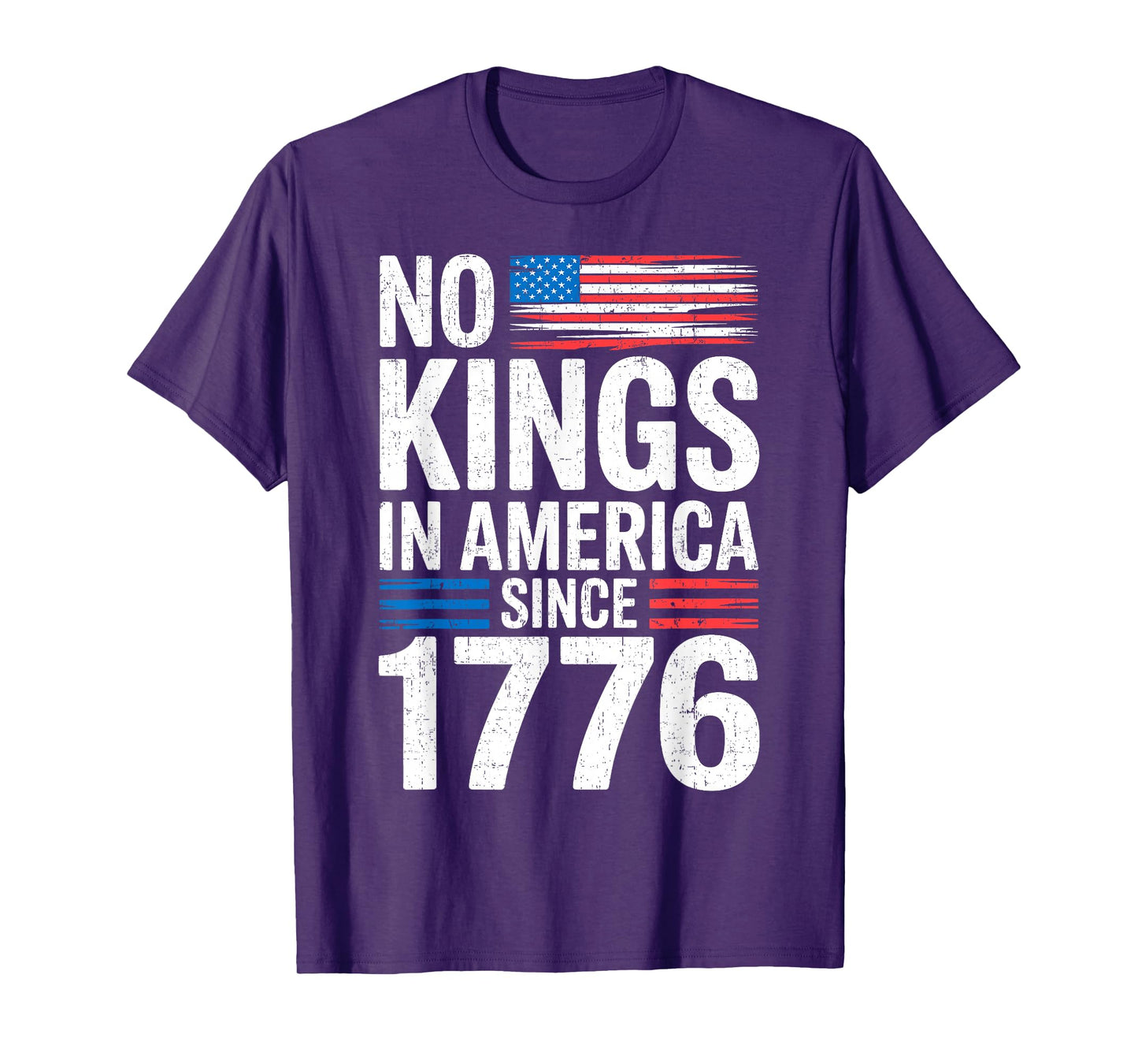 No Kings In America Shirt Rejecting Kings Patriotic USA Men T-Shirt