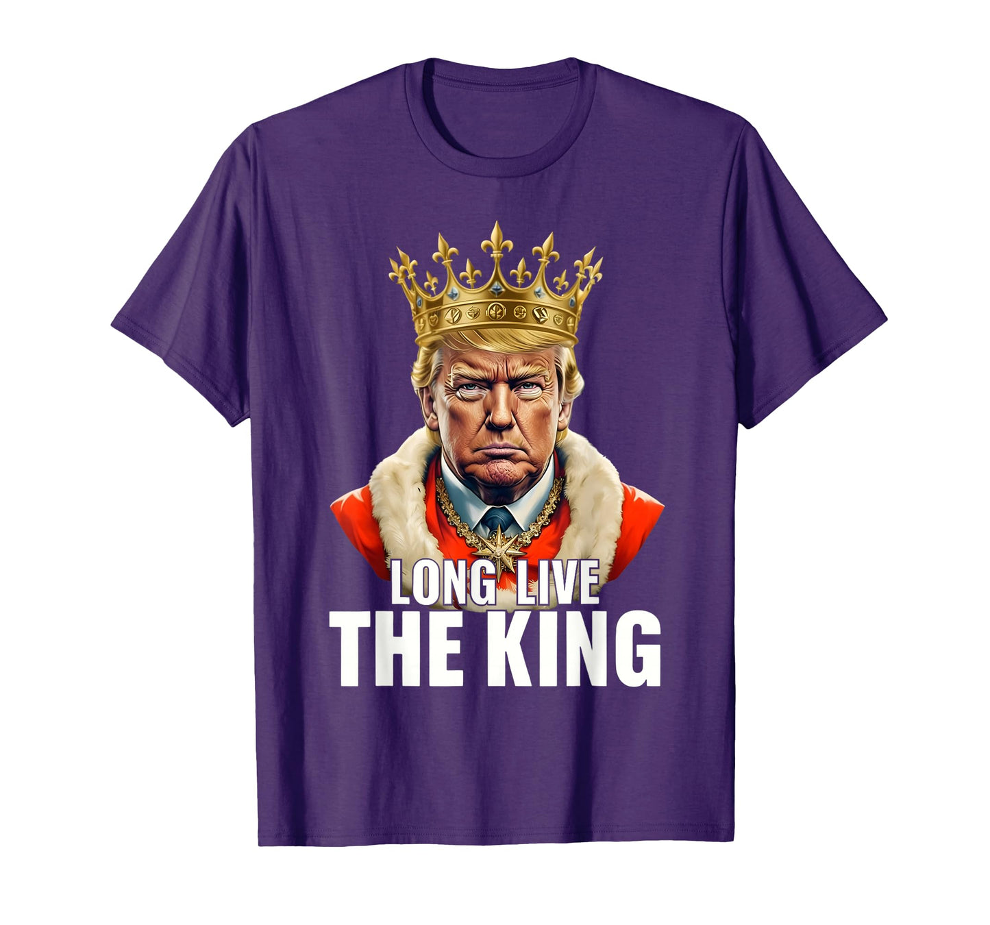 Vintage Trump Long Live the King American Patriotic Retro T-Shirt