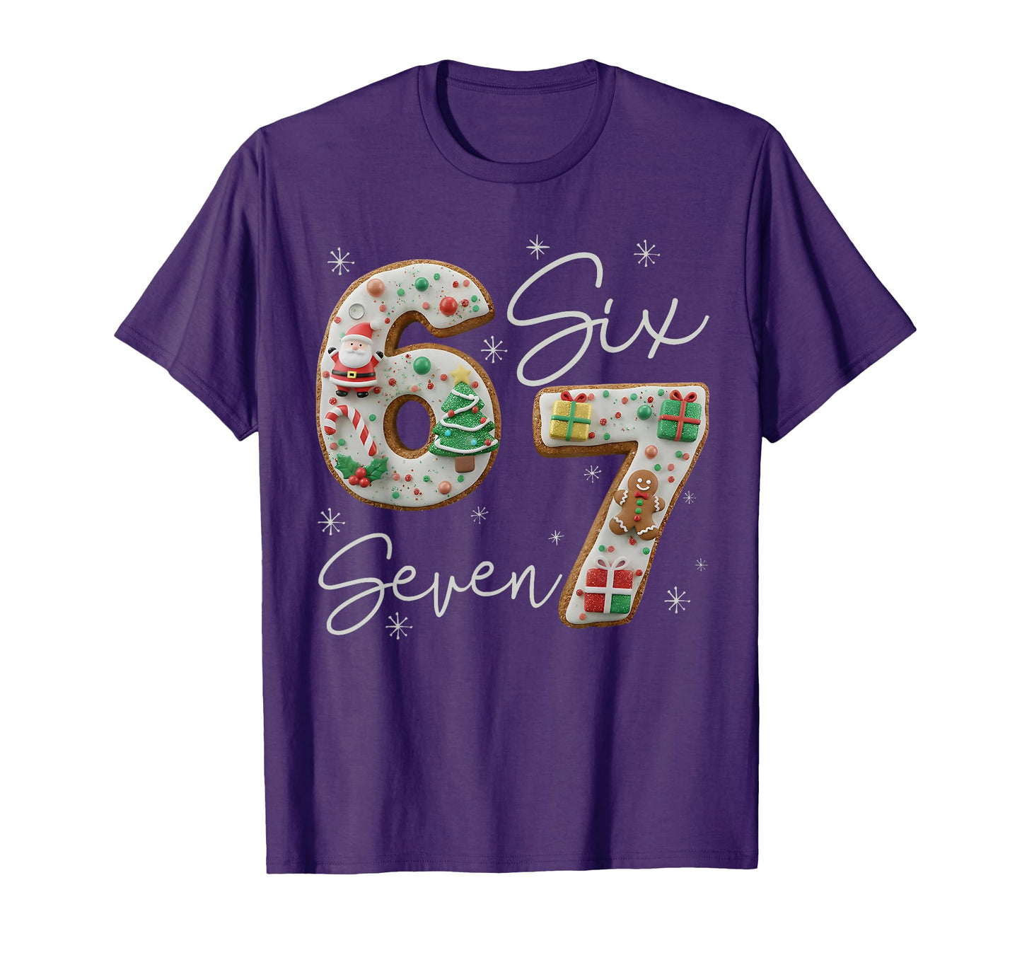 6 7 Six Seven Gen Z Alpha Meme Slang Holiday Merry Christmas T-Shirt
