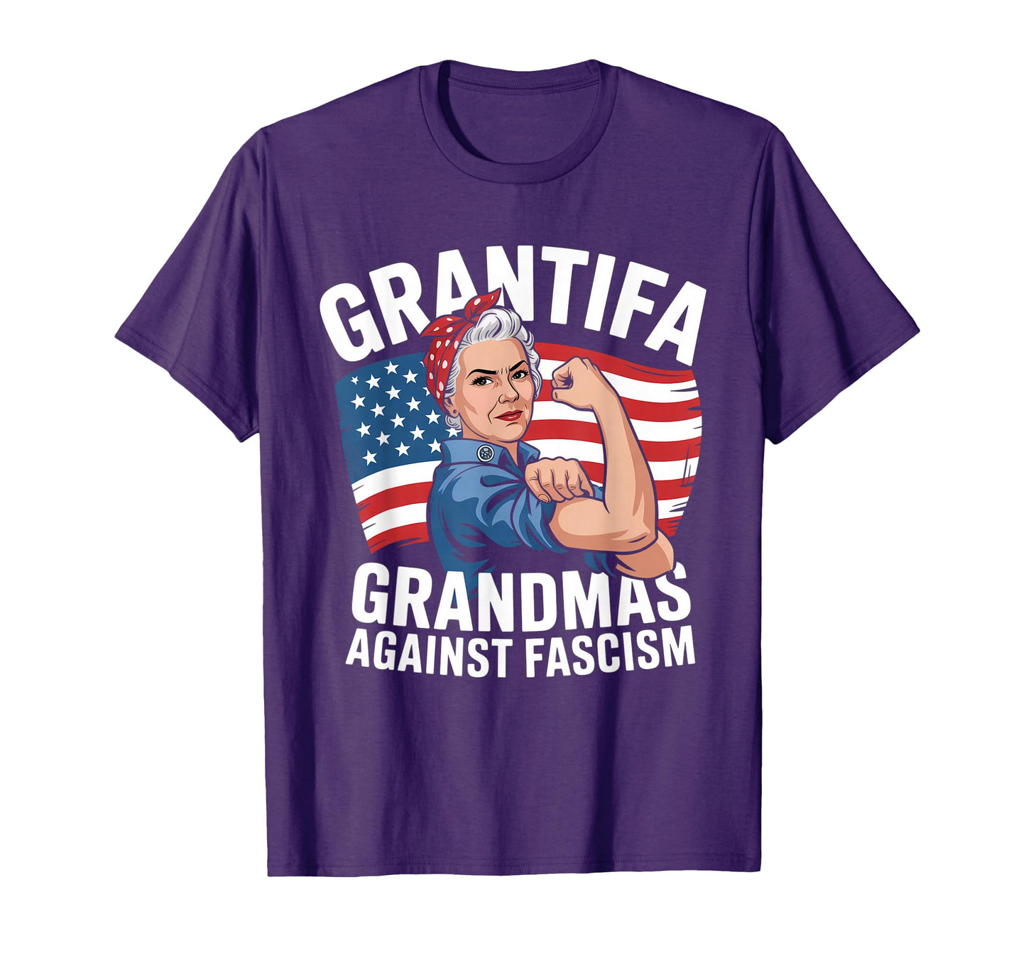 Grantifa Grandmas Against Fascism Flag Resist No Kings 50501 T-Shirt