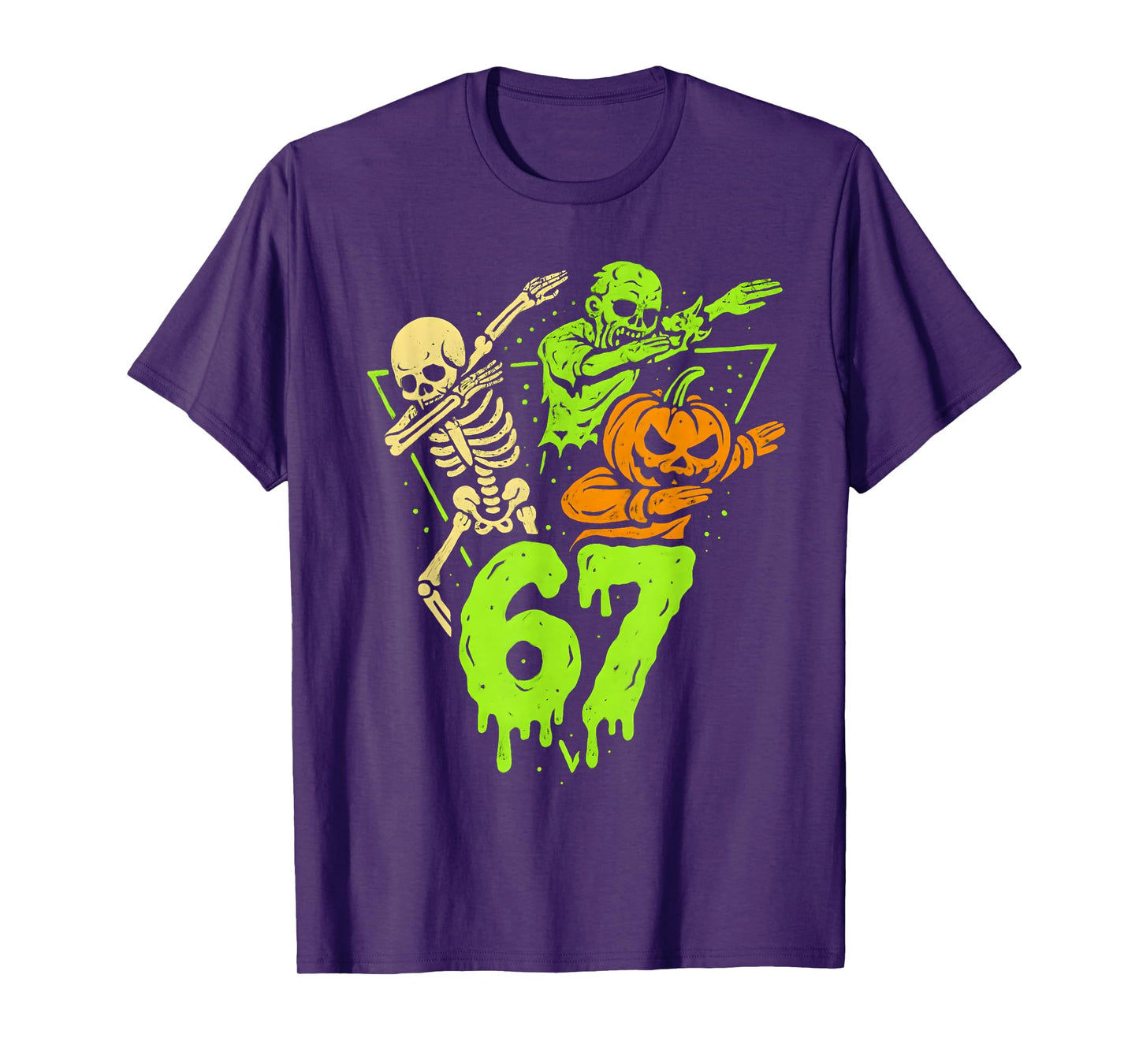 67 Halloween 6 7 Meme Gen Alpha Slang Six Seven Boys Kids T-Shirt
