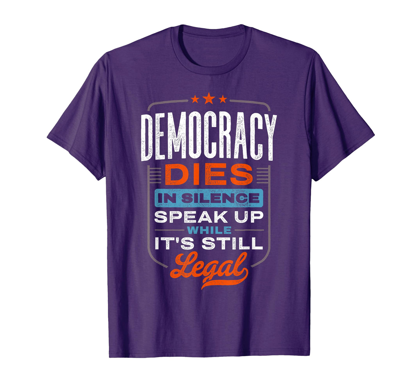 Pro Democracy Protest Vintage Retro Graphic T-Shirt