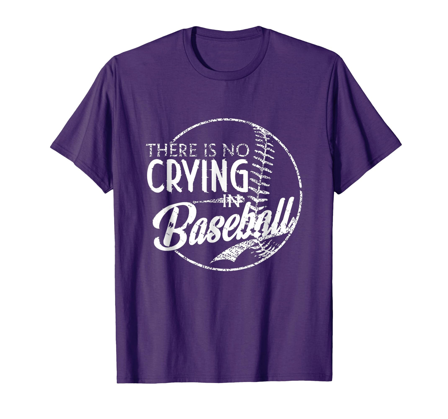 There Is No Crying In Baseball Sports Funny Baseball T-Shirt