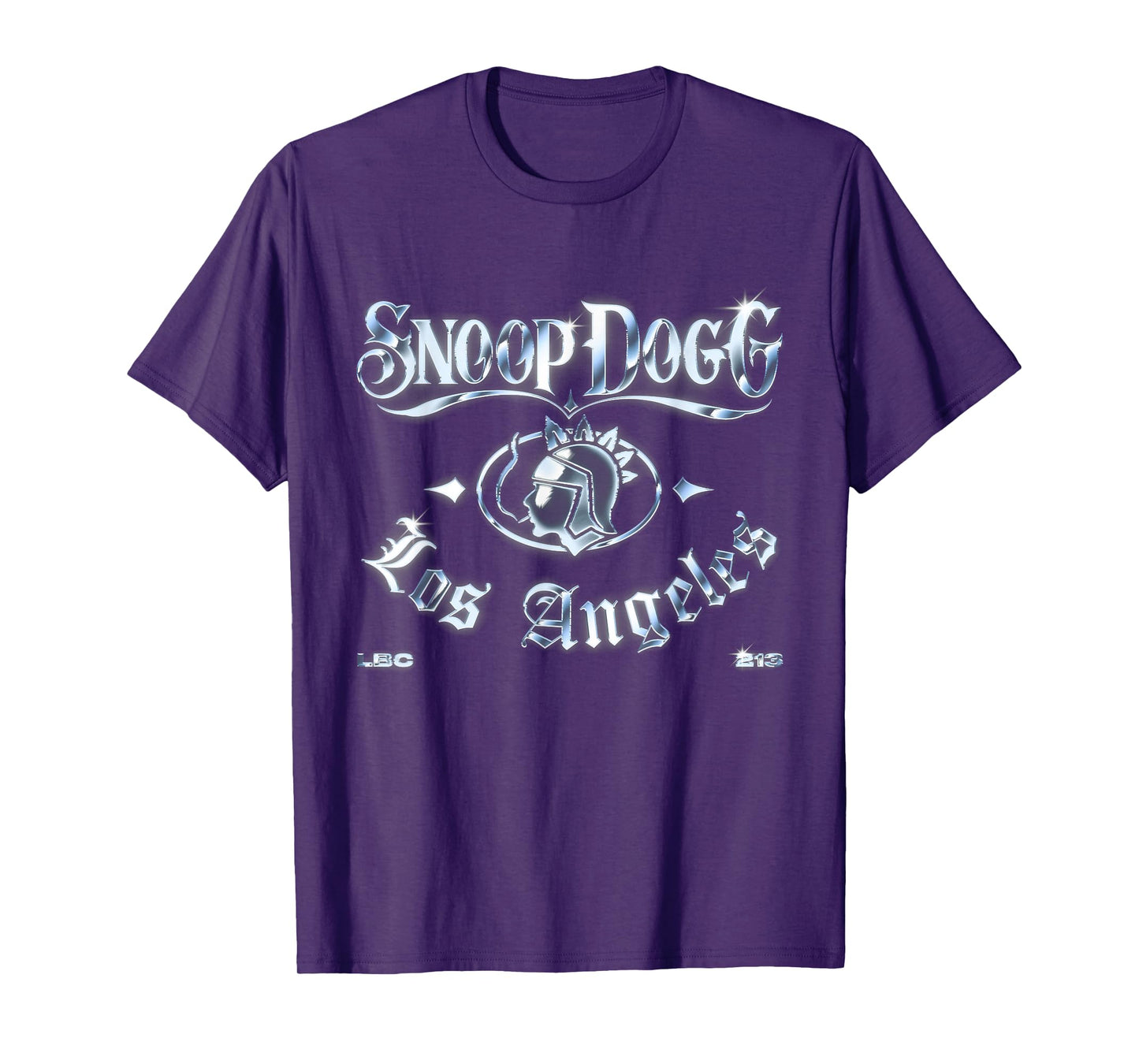 Official Snoop Dogg Los Angeles Chrome Logo T-Shirt