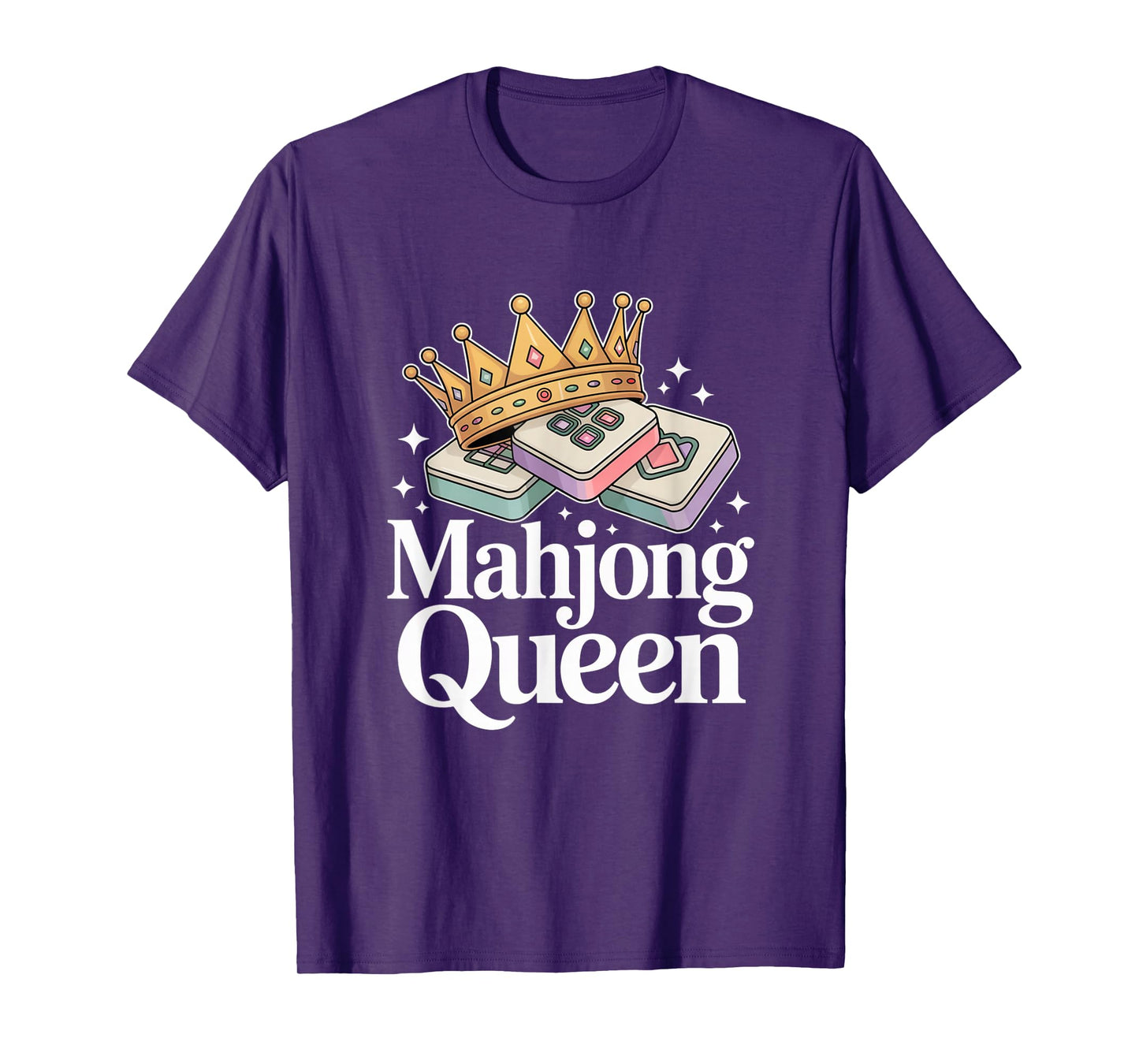 Funny Mahjong Mahjong Queen Cool Playing Mahjong T-Shirt