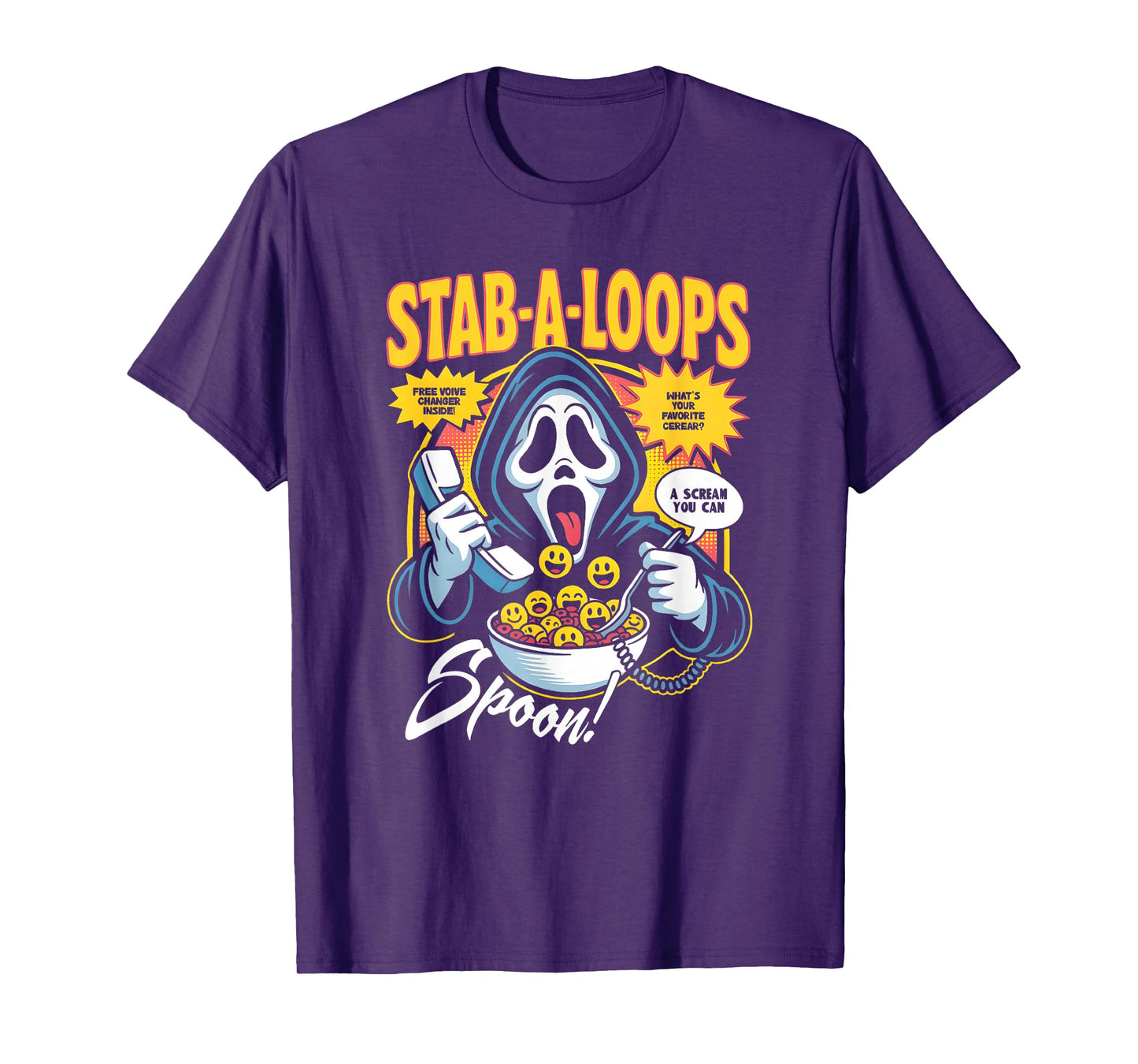 Stab-A-Loops Horror Cereal Box Halloween T-Shirt