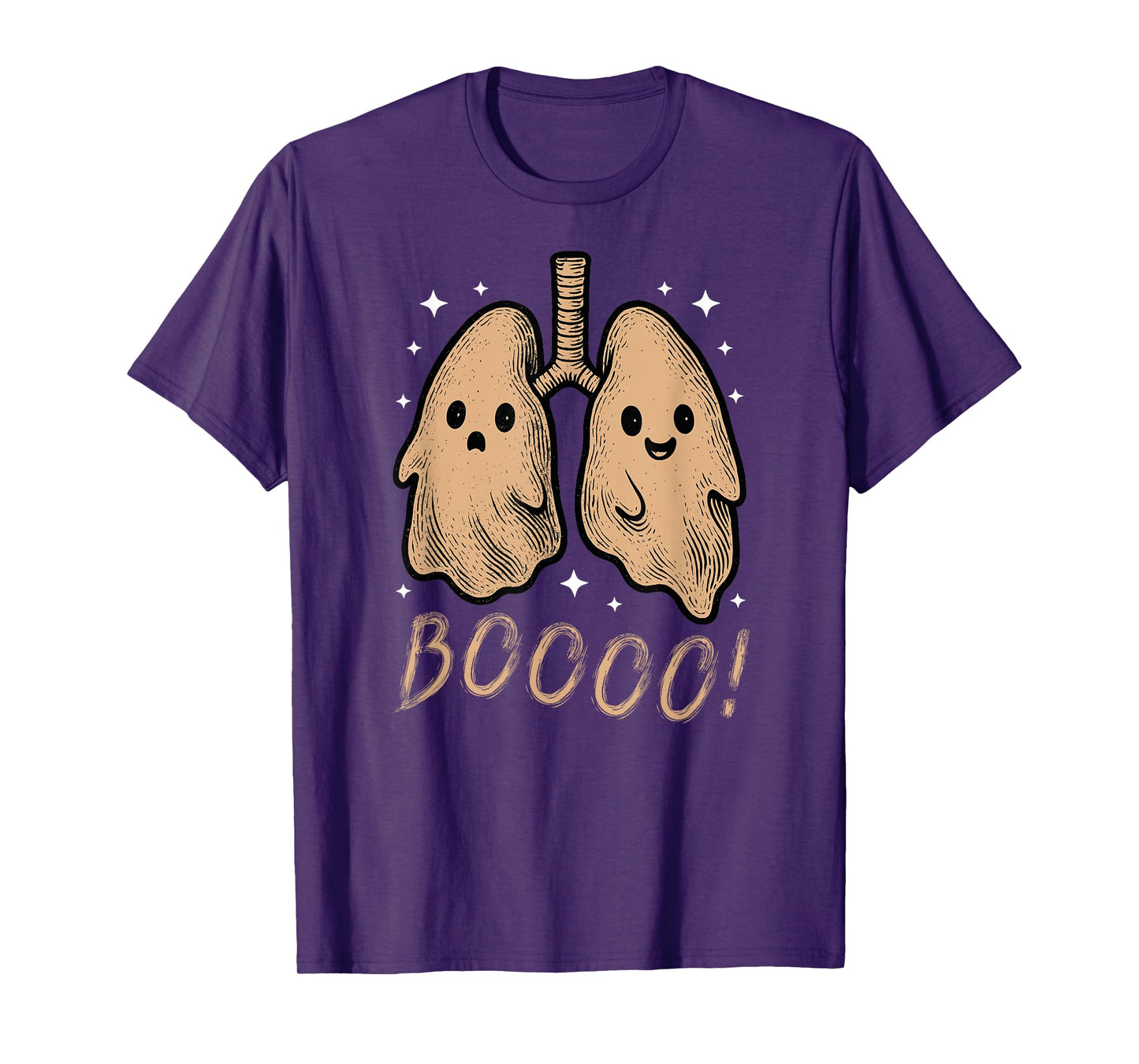 Spooky Lungs Halloween Respiratory Therapy Crew RT Nurse T-Shirt