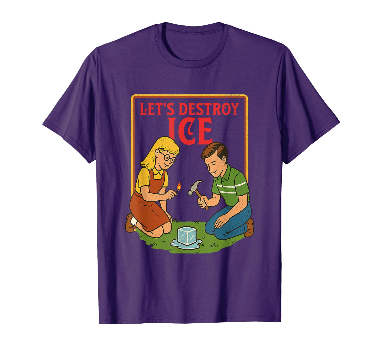 Let's Destroy ICE Protest Resist Support Immigrants Refugee T-Shirt