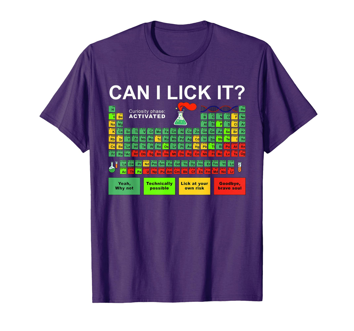 Can I Lick It Periodic Table Of Elements Science Student T-Shirt
