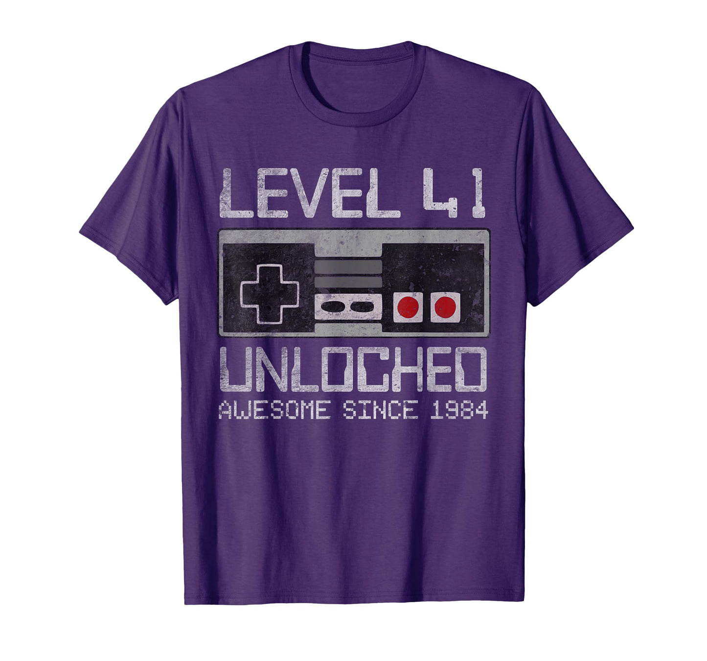 Level 41 Unlocked 41st Birthday 41 Year Old Video Gamer Men T-Shirt