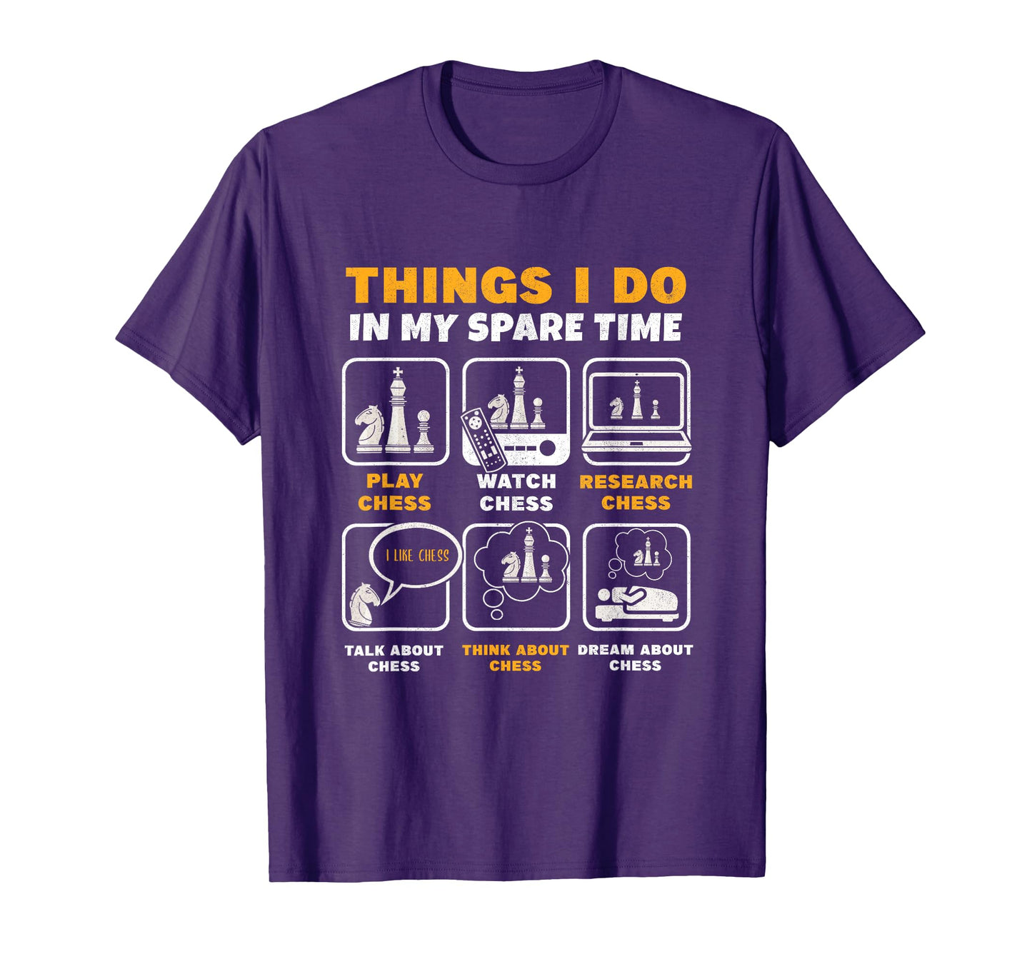 Funny Chess Player Things I Do In My Spare Time T-Shirt