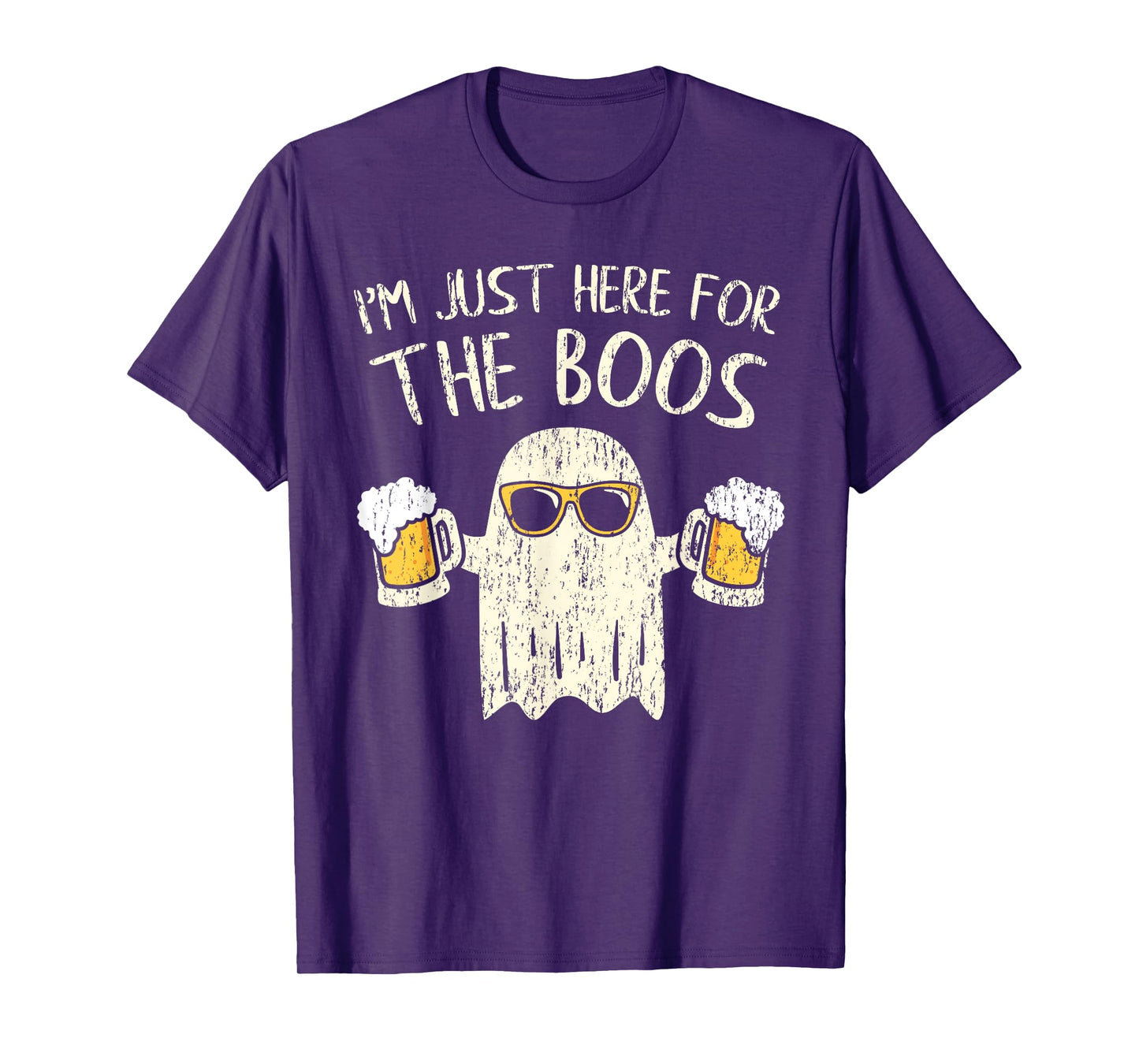Im Just Here for the Boos Funny Gift Halloween Ghost T-Shirt