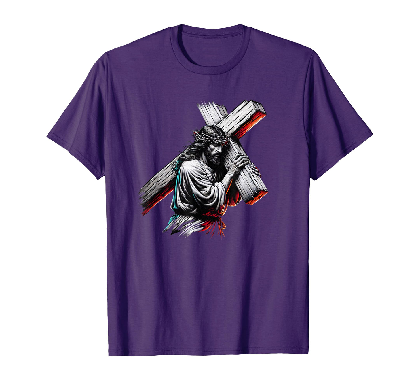 Jesus Christ Funny Crown of Thorns Crucified Saviour T-Shirt