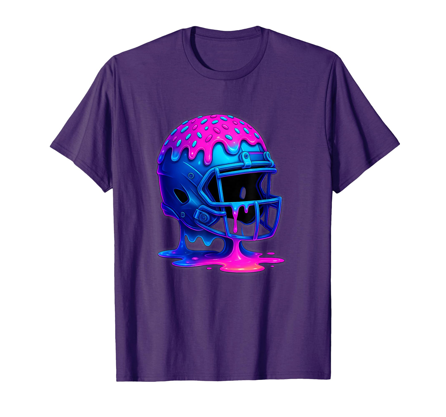 Football Drip Boys Ice Cream for Lineman WR QB RB Men T-Shirt
