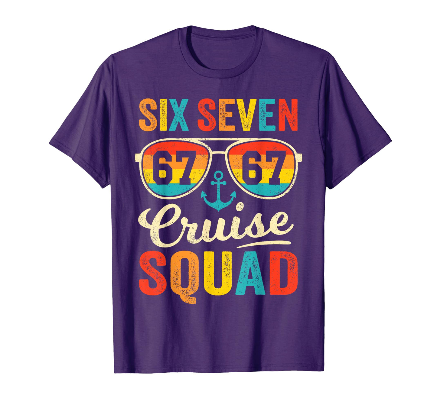 67 Cruise Squad 2025 Funny Kids Cruise Meme Matching Group T-Shirt