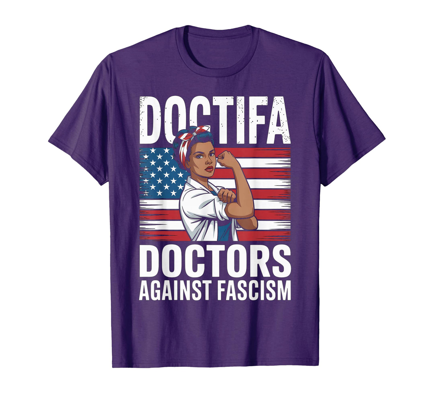 Doctifa Black Women Doctors Against Fascism Resist No Kings T-Shirt