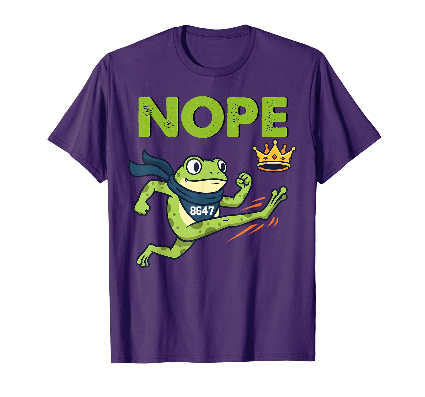 Portland Frog Nope Crown No Kings FROGTIFA 8647 Funny Frog T-Shirt