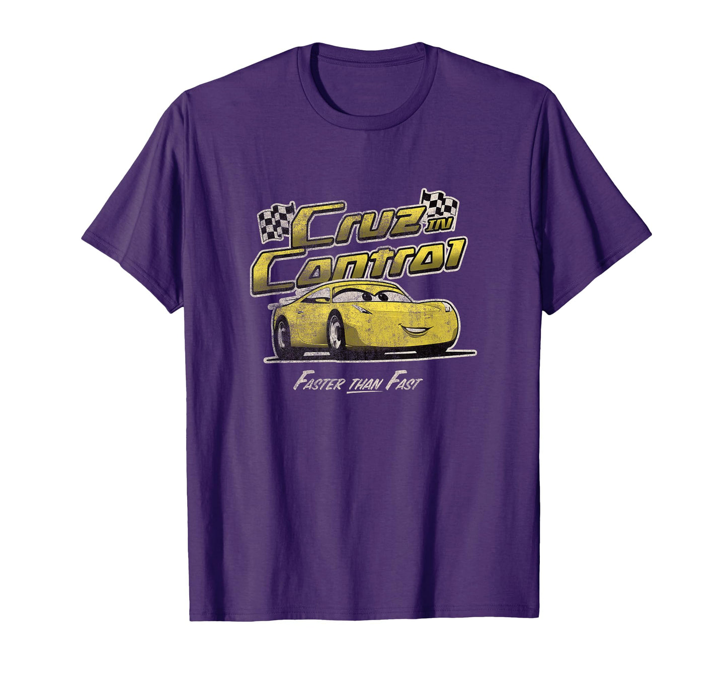 Disney Pixar Cars 3 Cruz In Control Faster Than Fast Vintage T-Shirt
