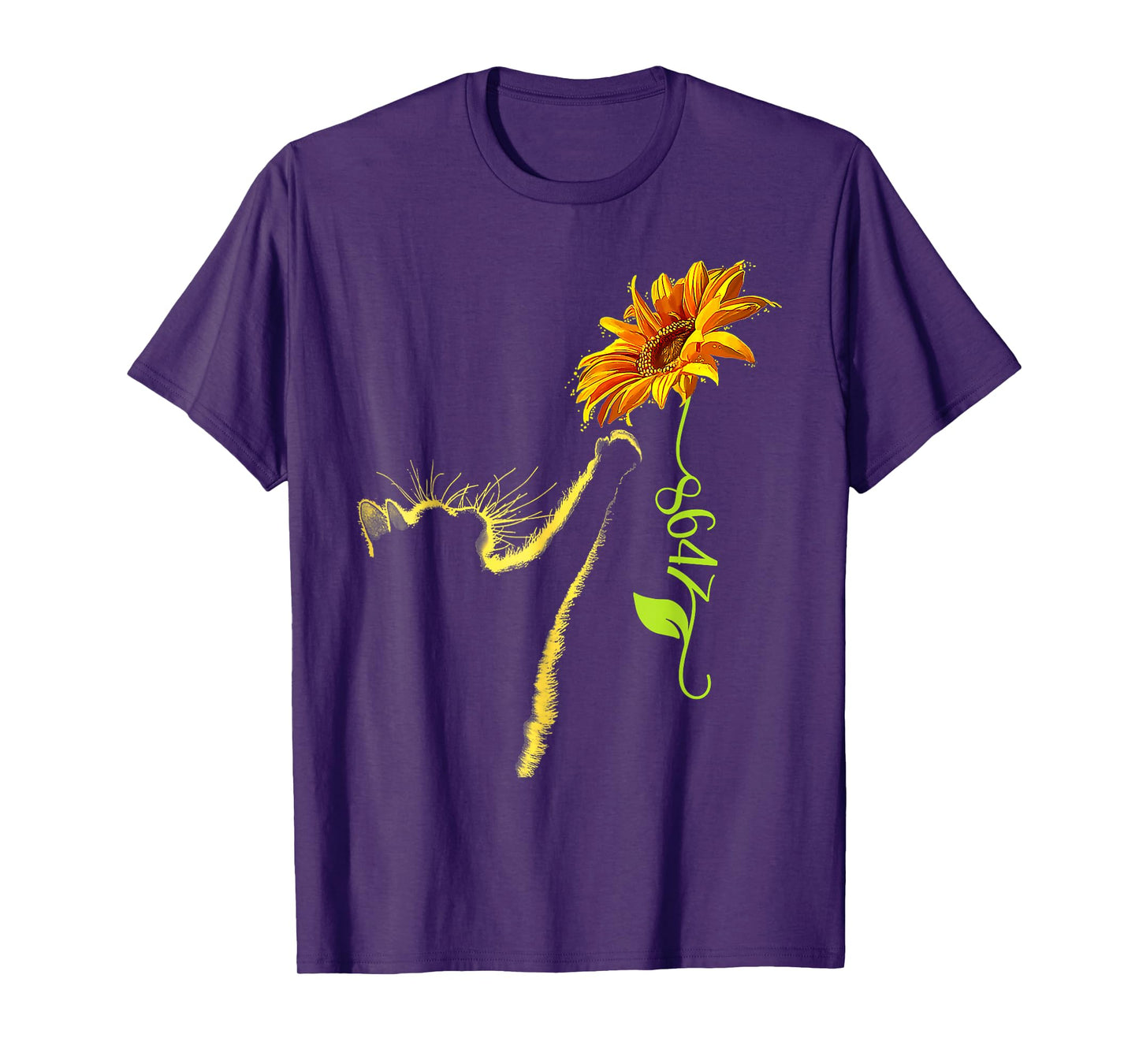 8647 Subtle Anti Trump 86 47 Sunflower Cat Lovers Feminist T-Shirt