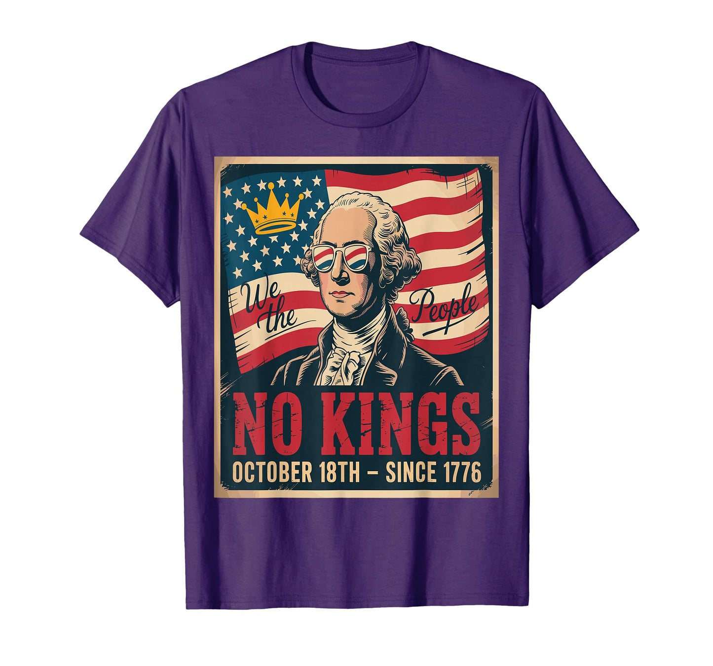 No Kings in America We The People Political Tee Men Women T-Shirt