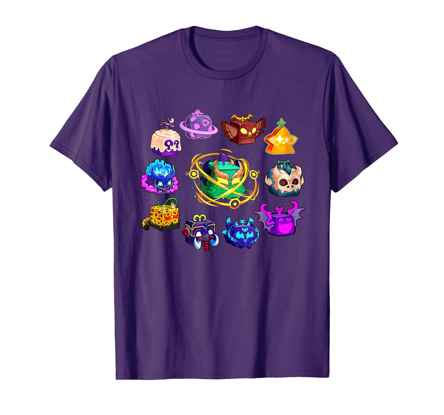 Mythical Cube Creatures Birthday Tee for Kids and Gamers T-Shirt