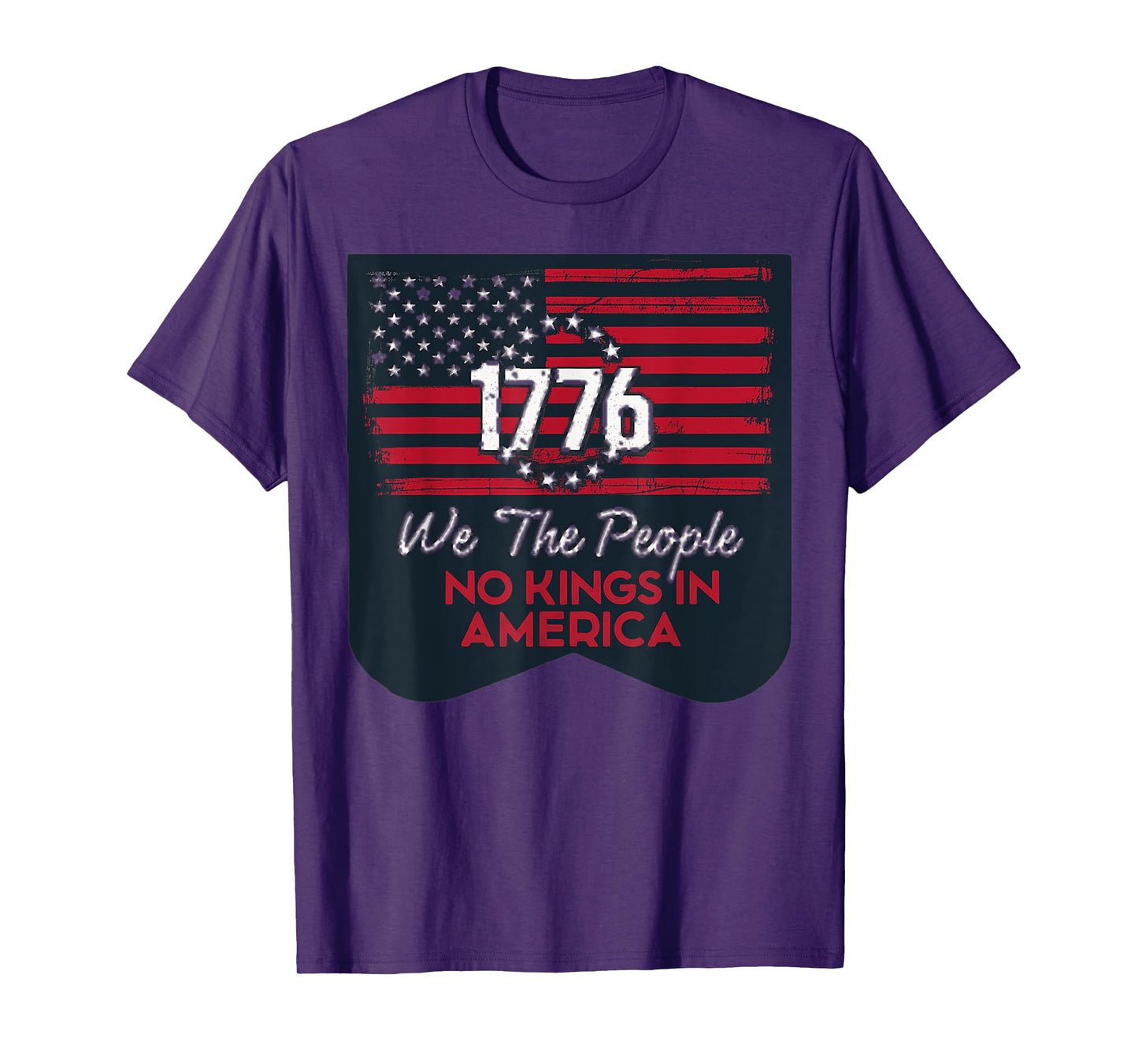 Let's go Taco No Kings In America Since 1776 American Flag T-Shirt