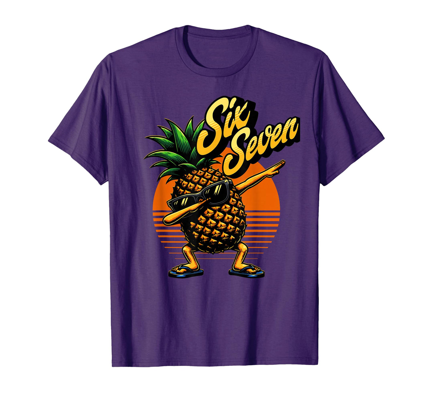 67 Six Seven Pineapple Dabbing Meme T-Shirt