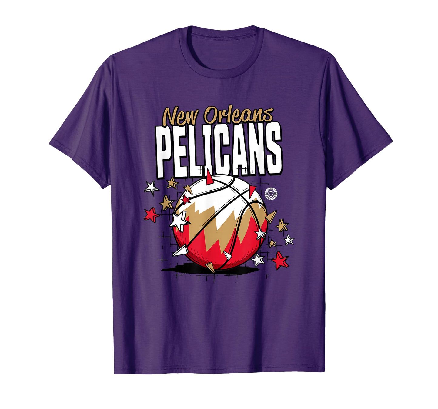 NBA New Orleans Pelicans Basketball Doodle Stars T-Shirt