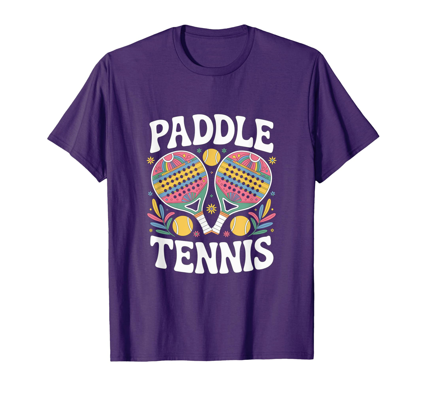 Paddleball Boho Racket Sports Paddle Tennis T-Shirt