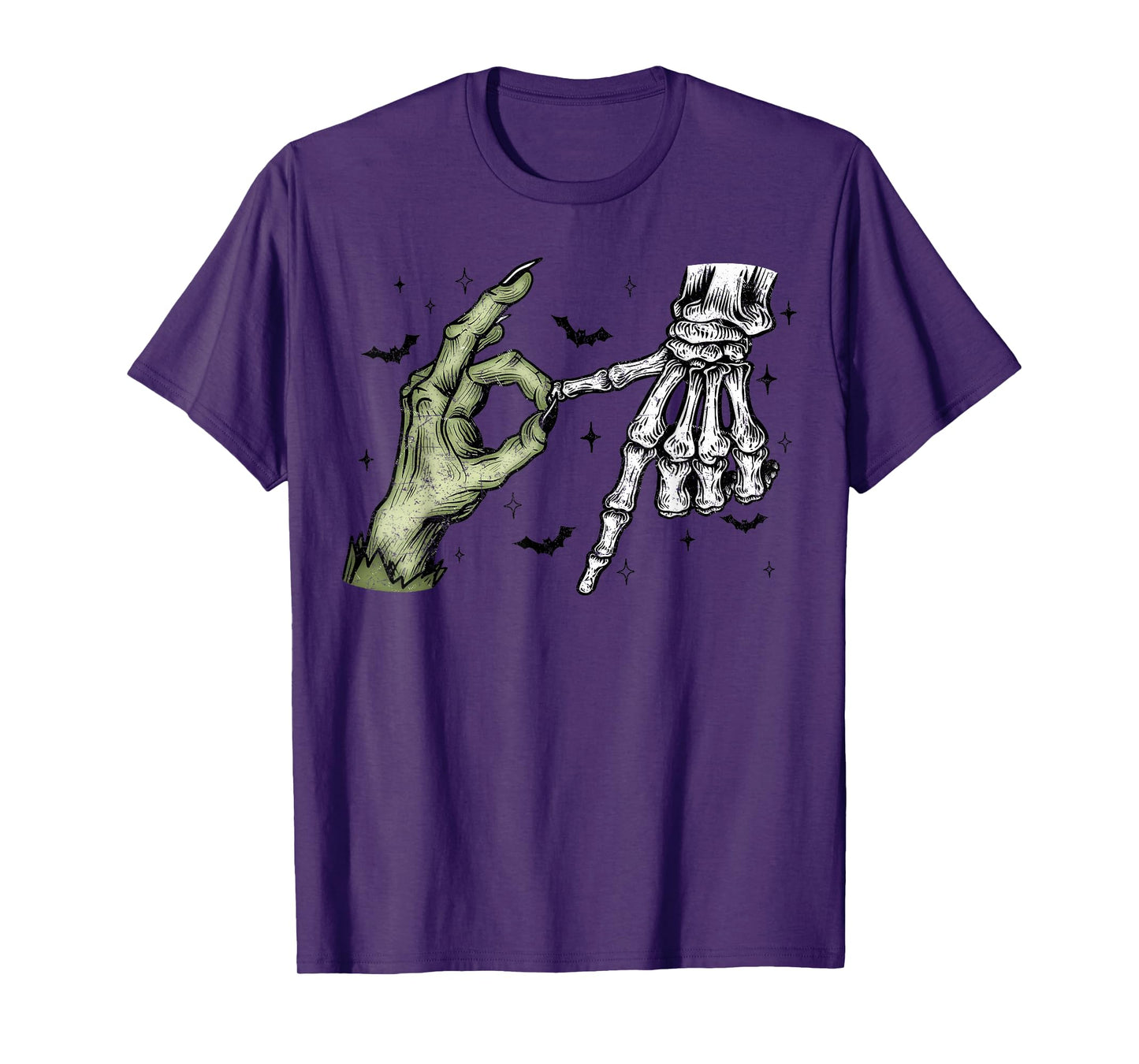 Six Seven 6 7 Meme Funny Skeleton Hands Sign Let's Get Sendy T-Shirt
