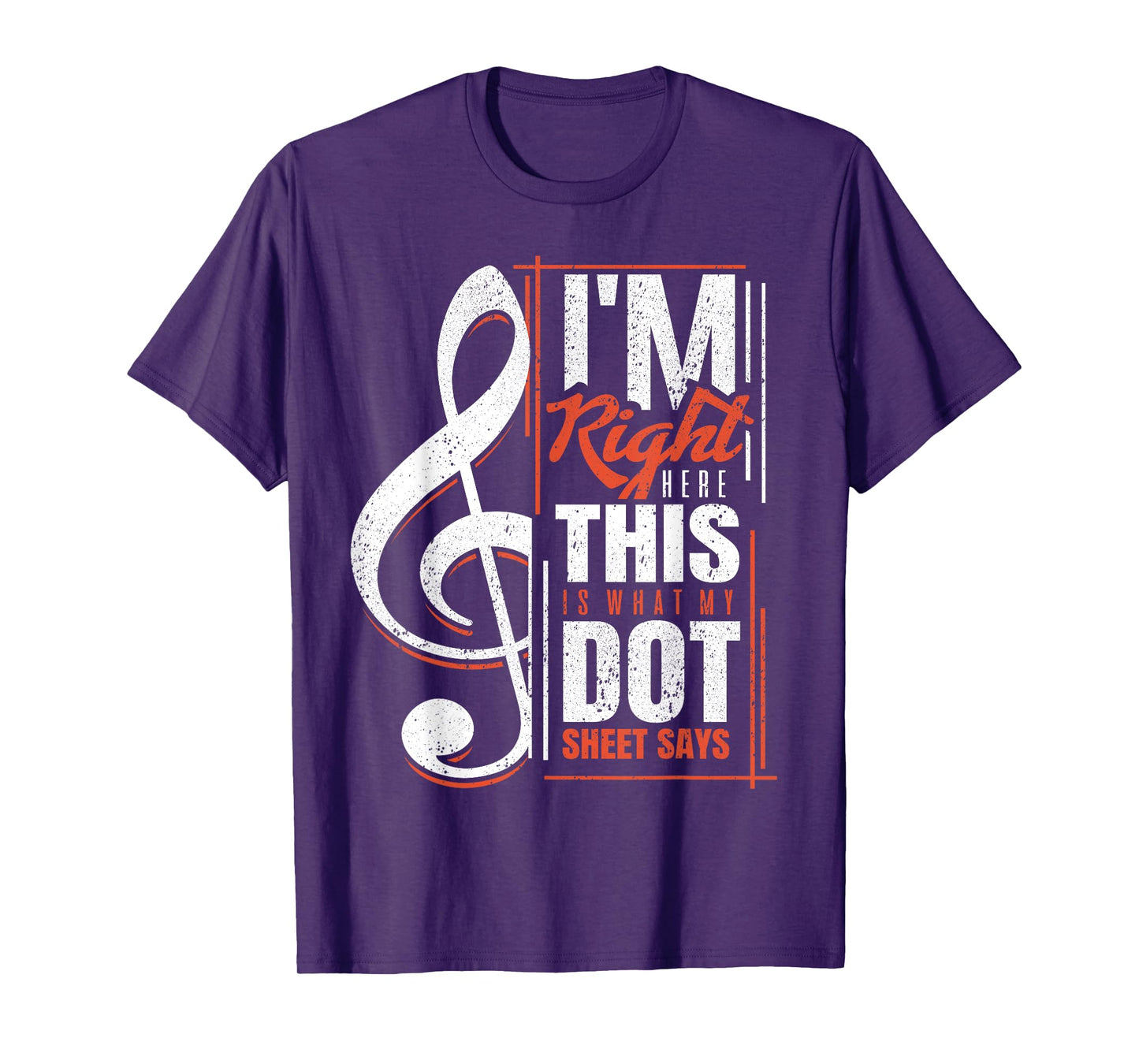 Funny Marching Band T Shirts Dot Sheets Music Drill Practice T-Shirt